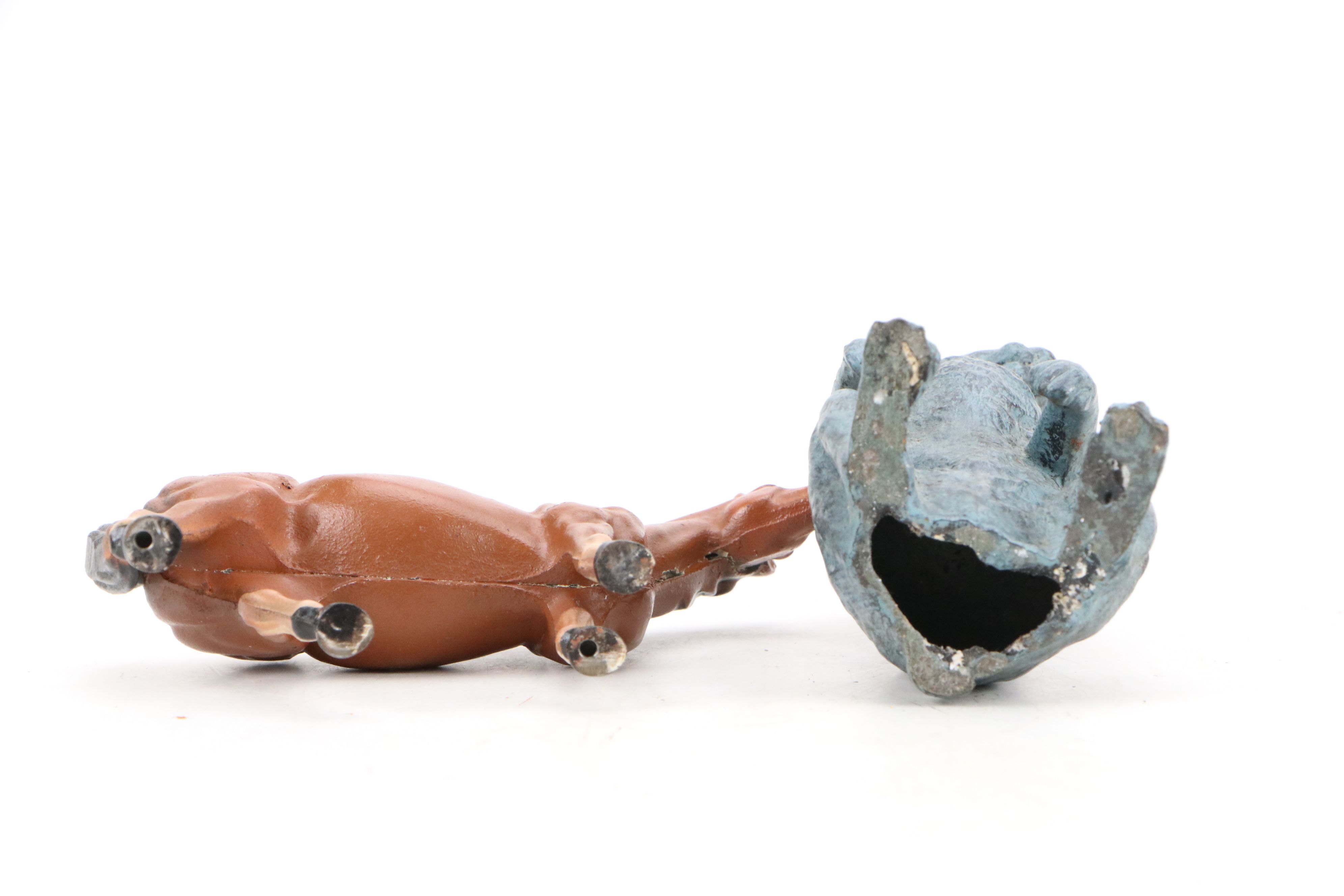 Cast Metal Horse and Rabbit with Printed Glass Holy Spirit Medallion Hanging