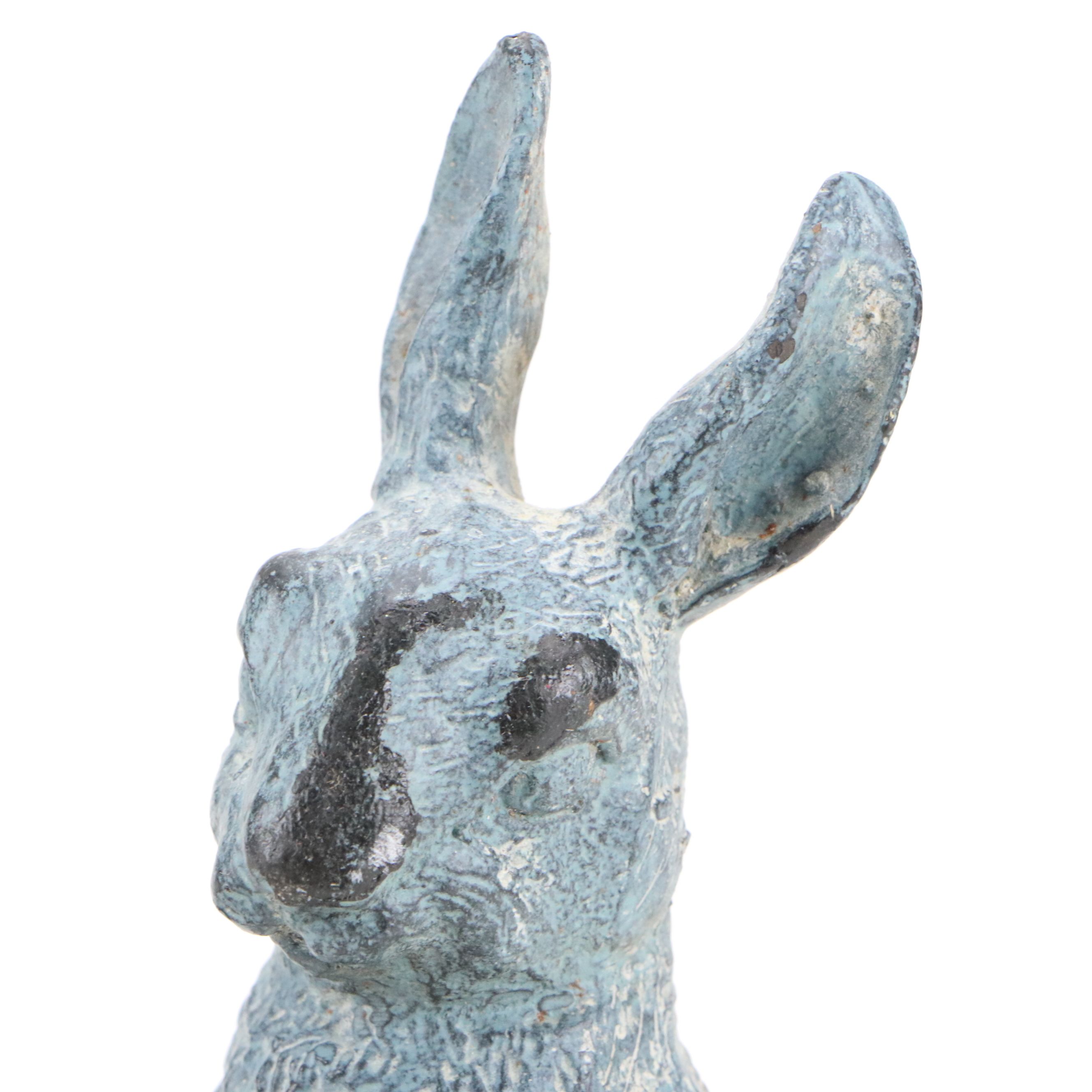 Cast Metal Horse and Rabbit with Printed Glass Holy Spirit Medallion Hanging