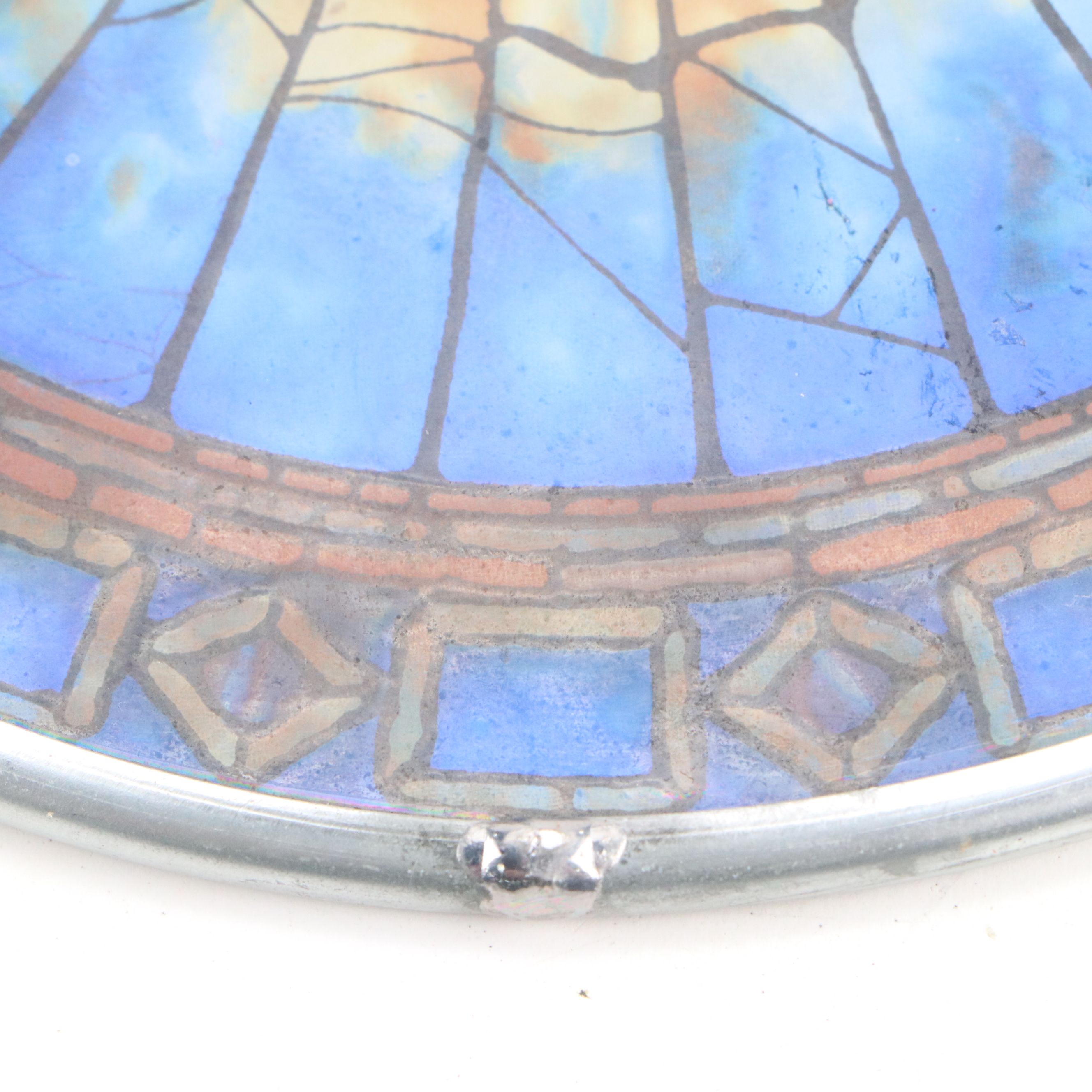 Cast Metal Horse and Rabbit with Printed Glass Holy Spirit Medallion Hanging