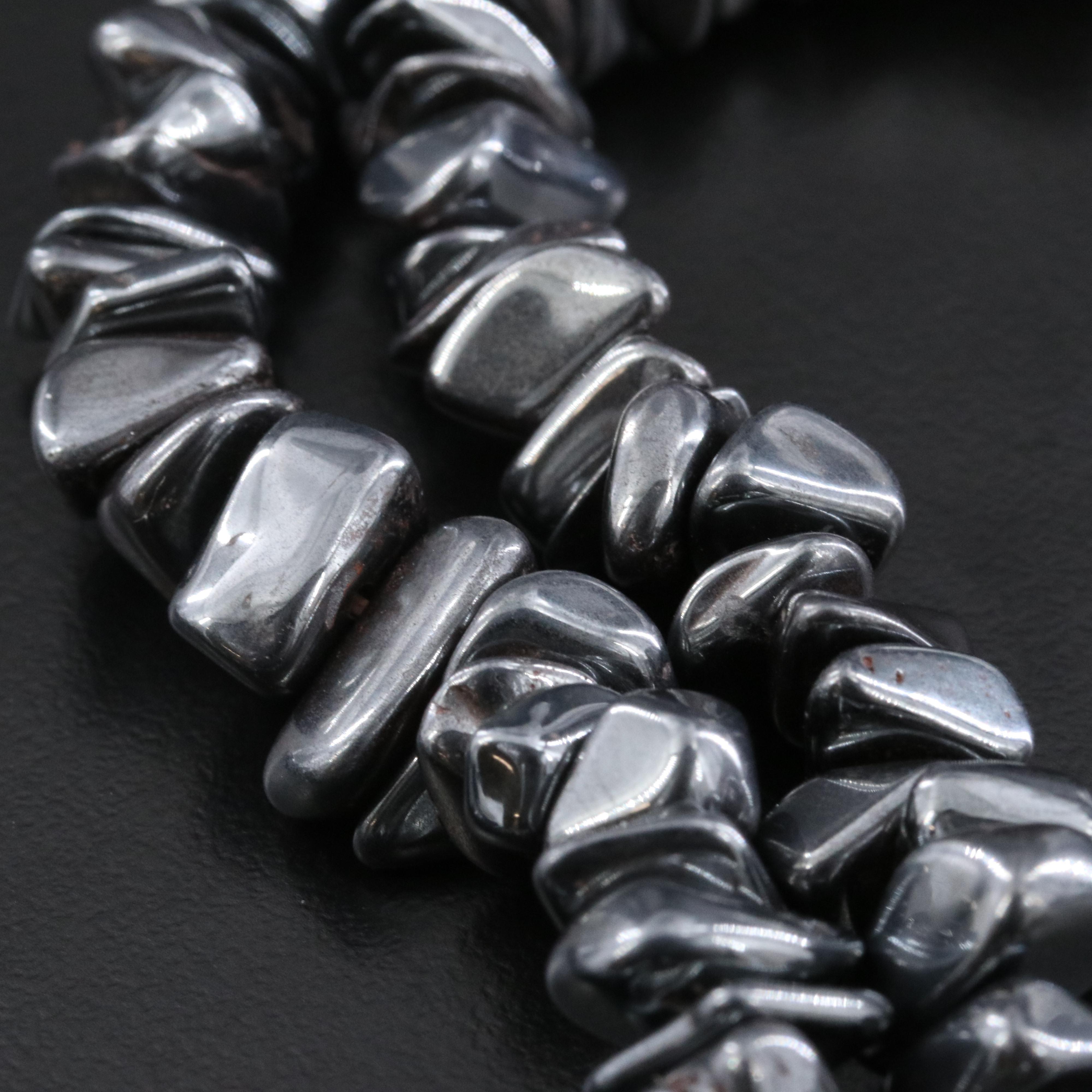 Faux Hematite Necklace