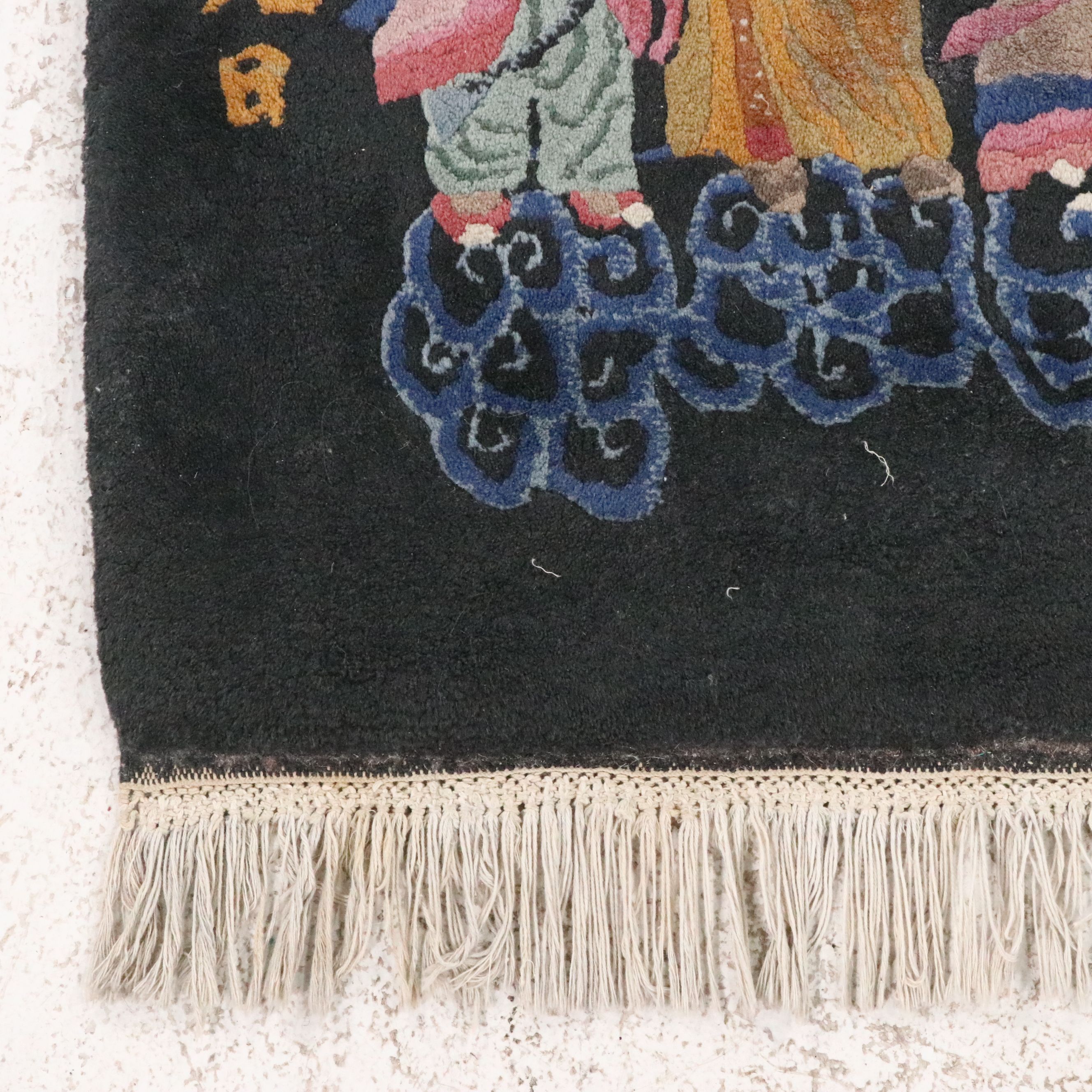 3'2 x 5'1 Hand-Knotted Chinese Pictorial Area Rug