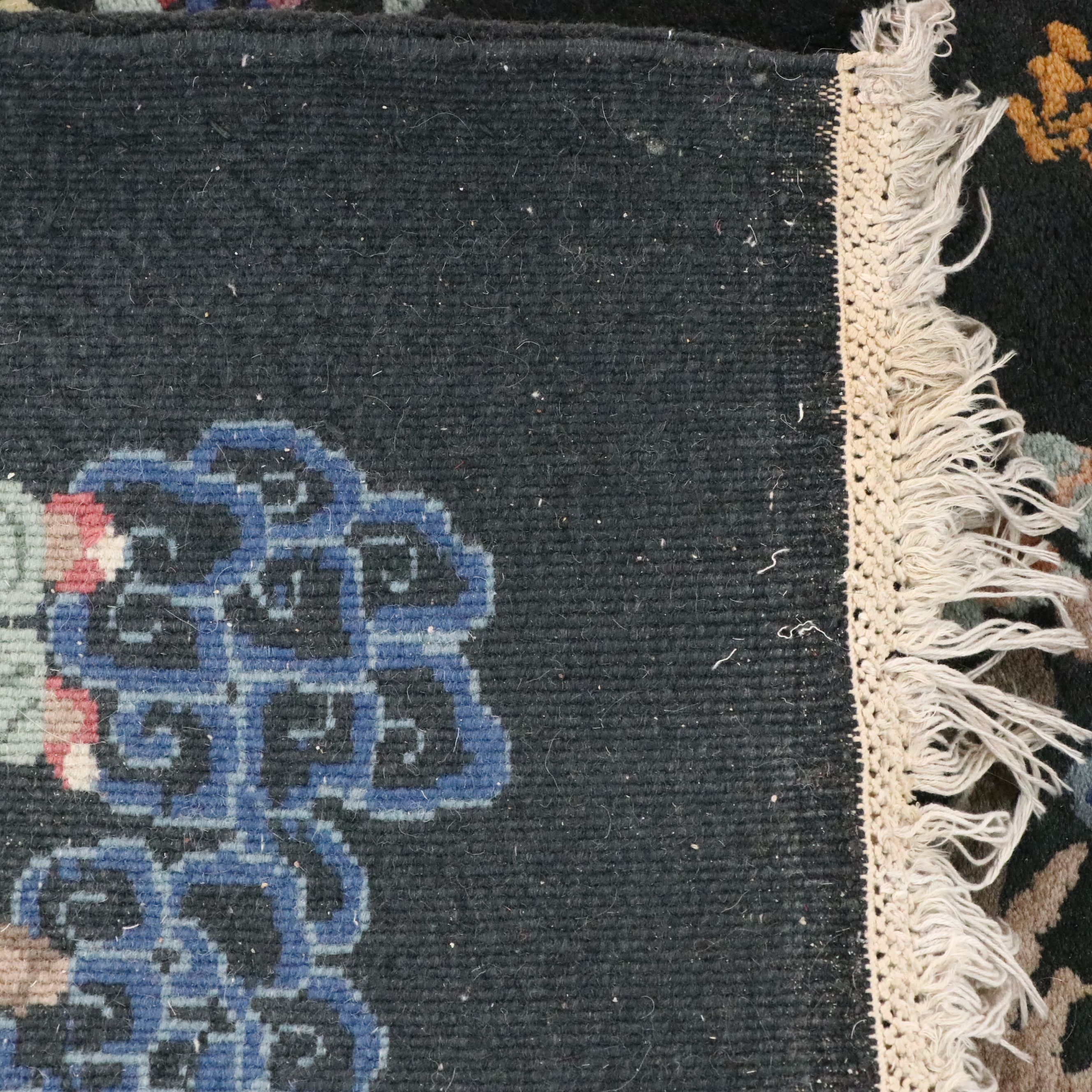 3'2 x 5'1 Hand-Knotted Chinese Pictorial Area Rug