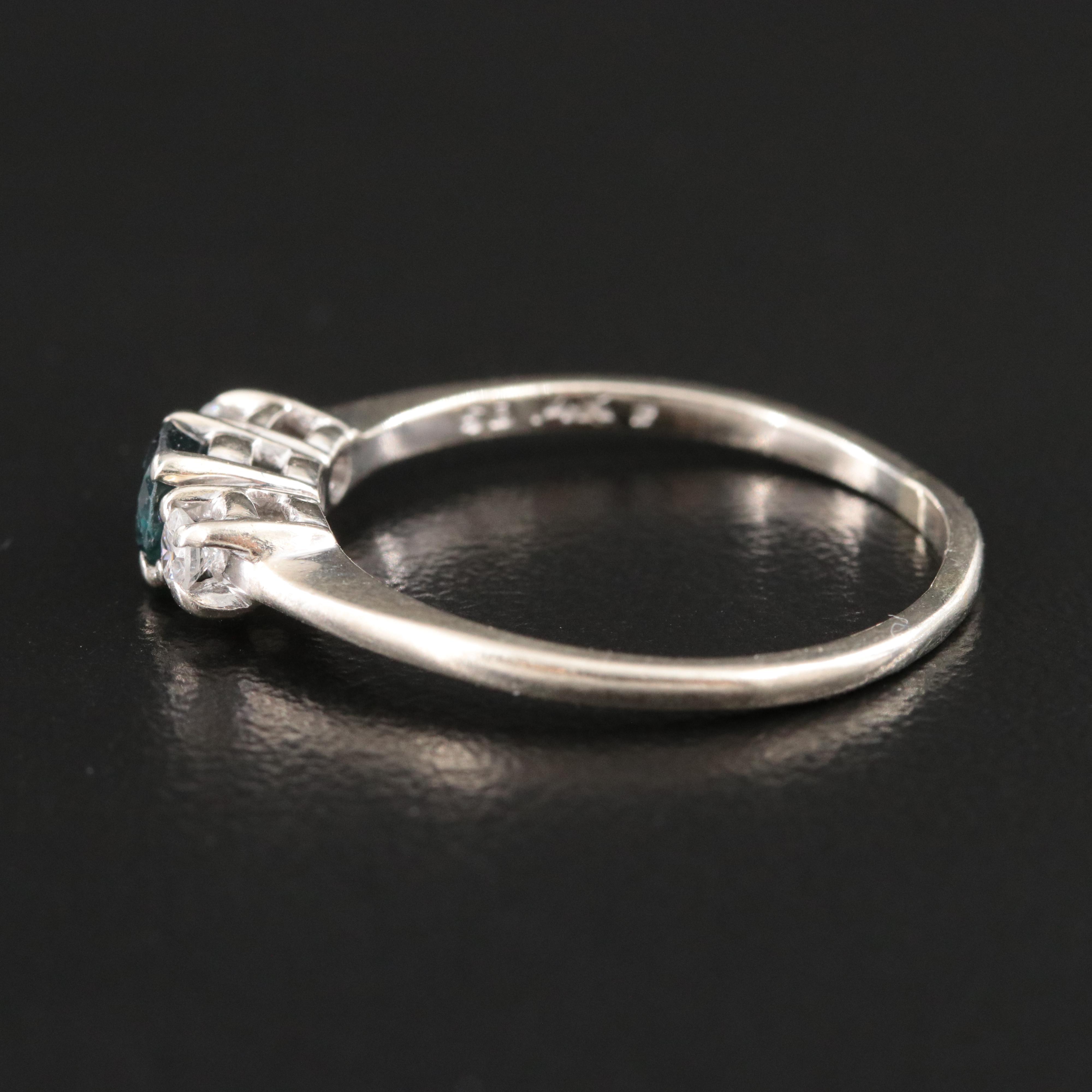 14K Sapphire and Diamond Ring