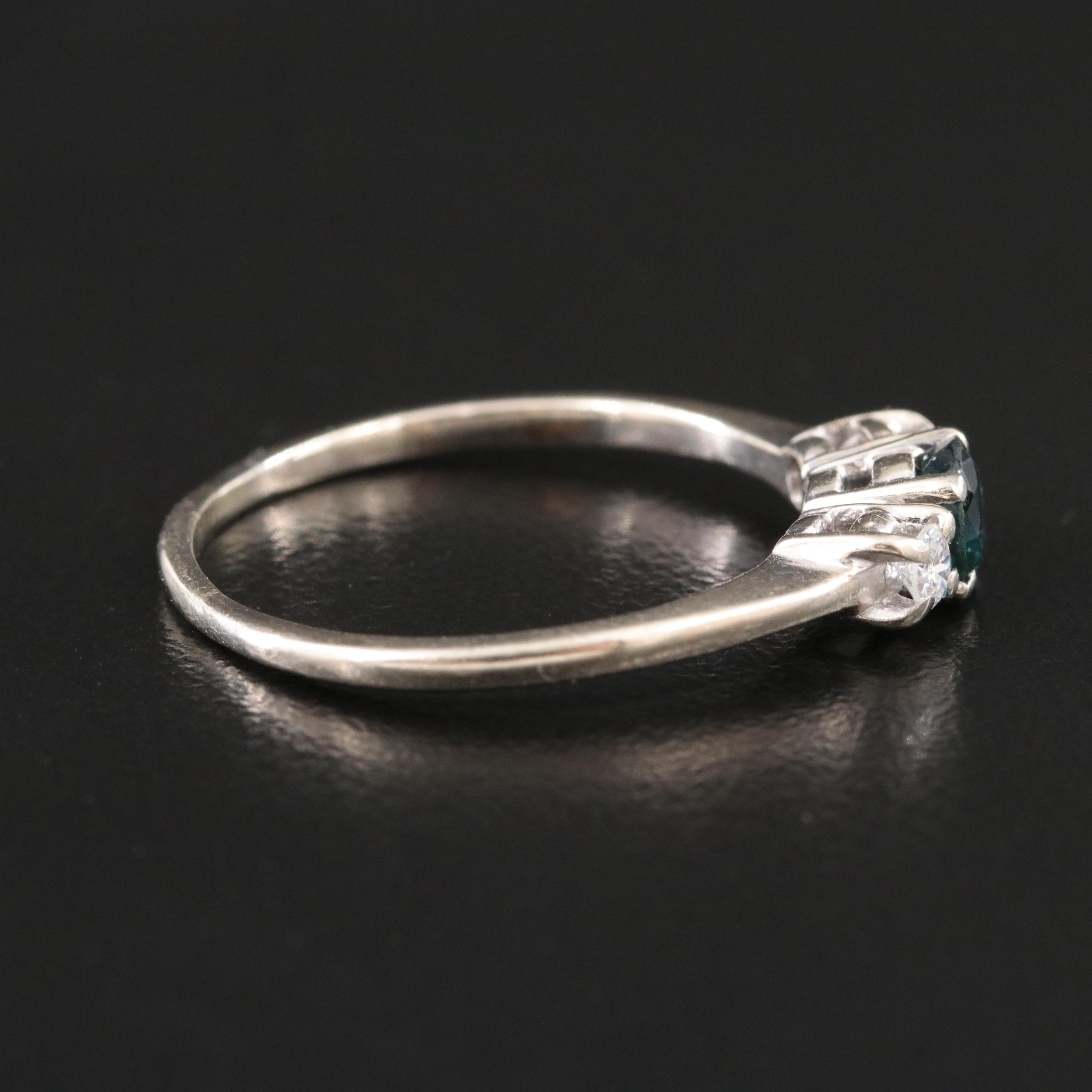 14K Sapphire and Diamond Ring