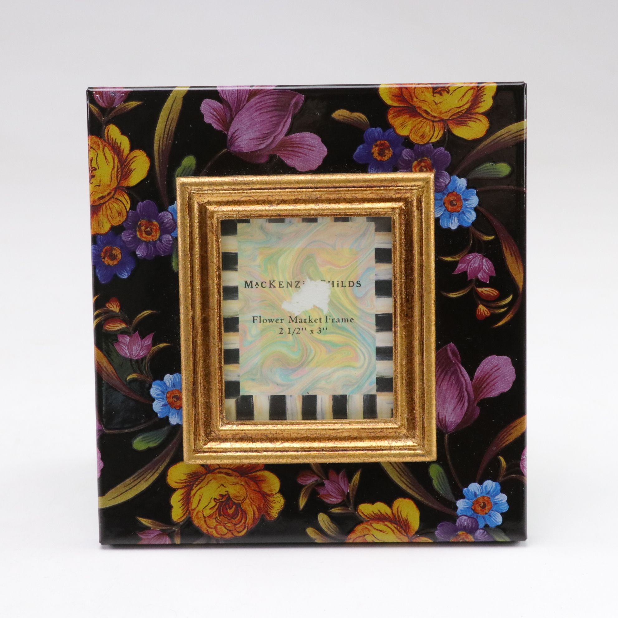 MacKenzie Childs "Flower Market" Picture Frame & Home Apothecary Kit