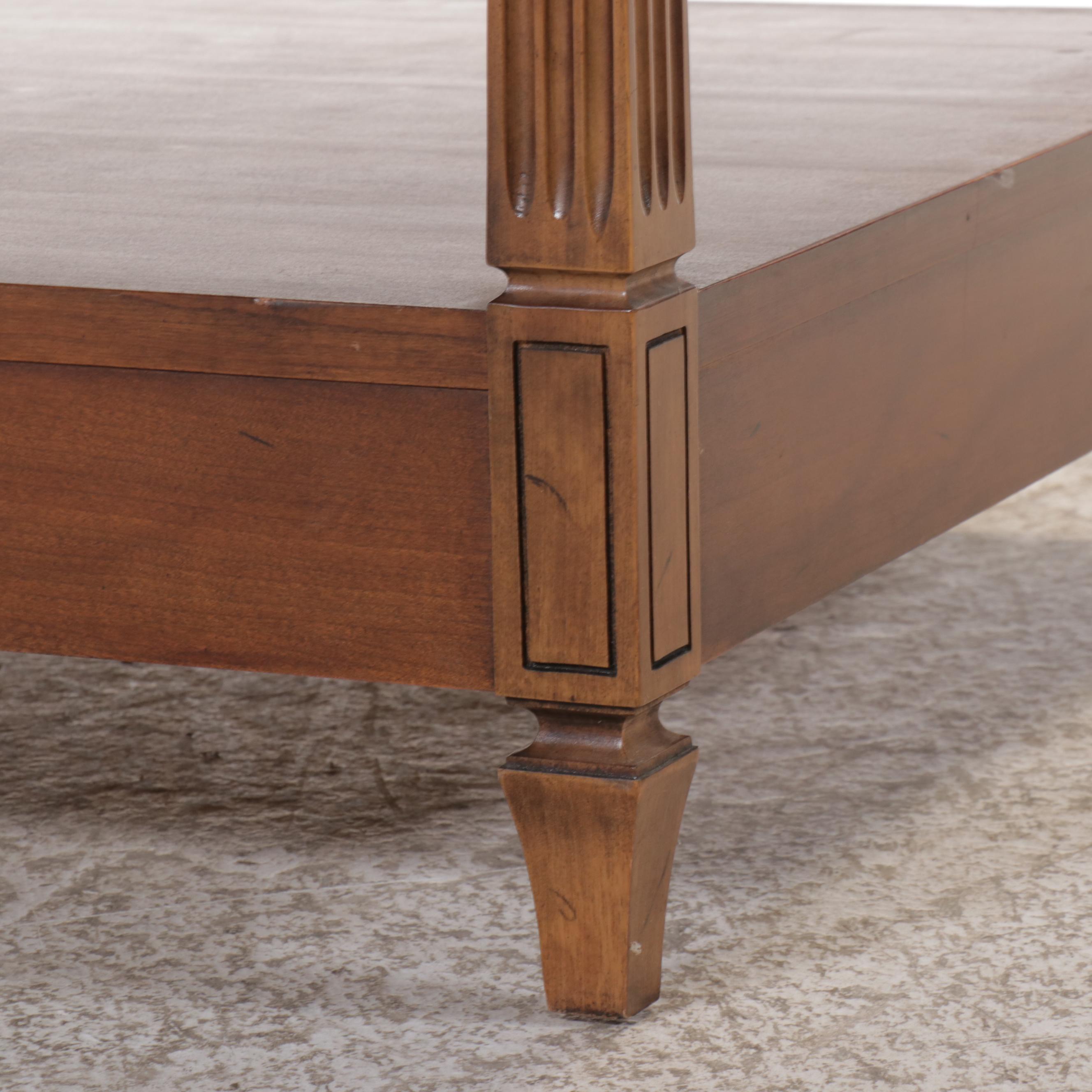 Traditional Style Two-Tiered Mahogany End Table