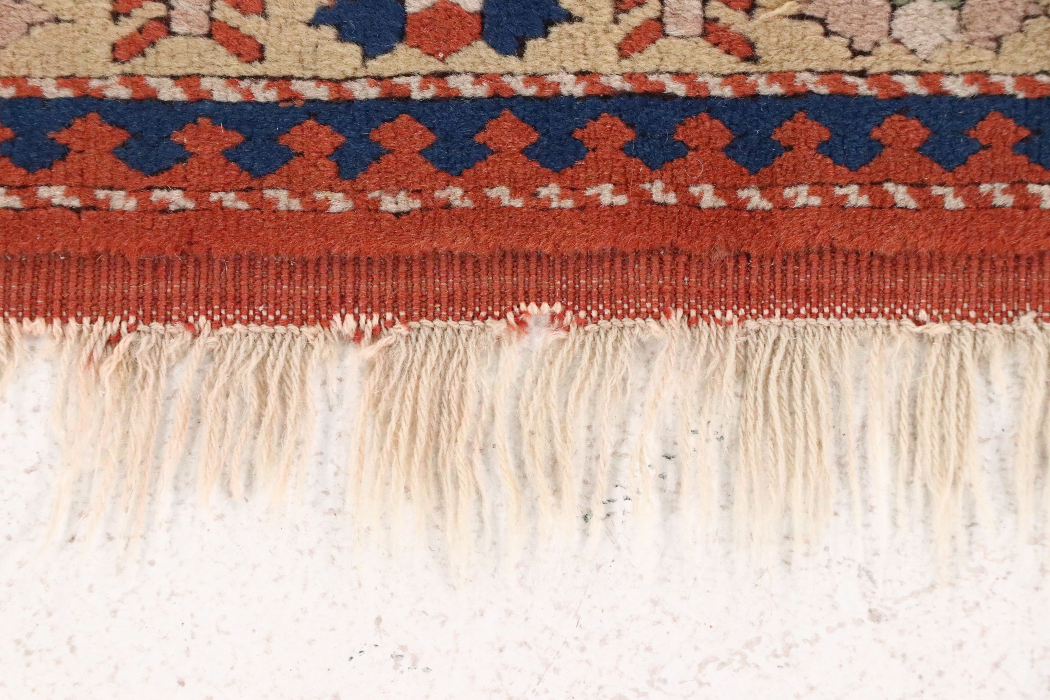 3'10 x 6'3 Hand-Knotted Caucasian Kazak Area Rug