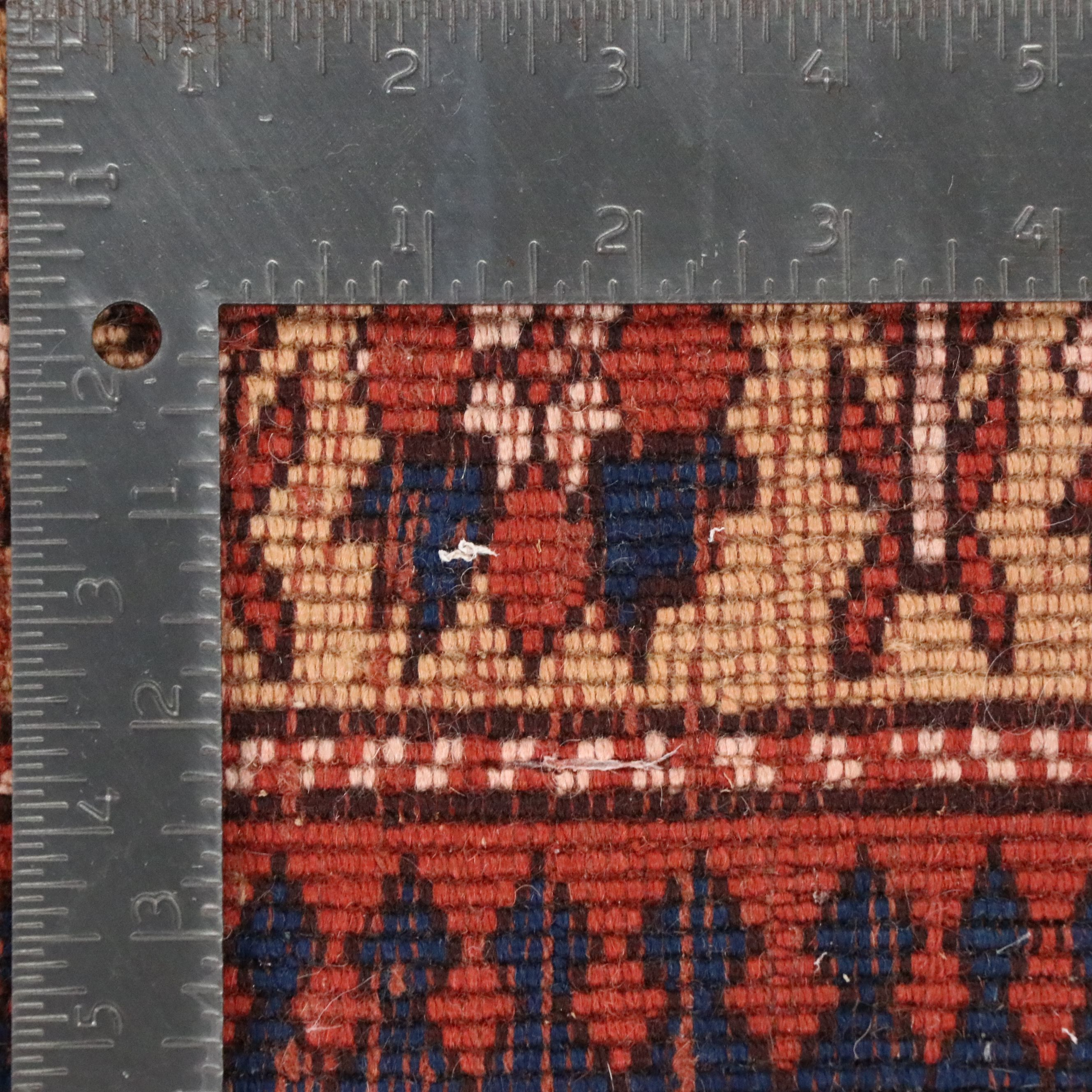 3'10 x 6'3 Hand-Knotted Caucasian Kazak Area Rug