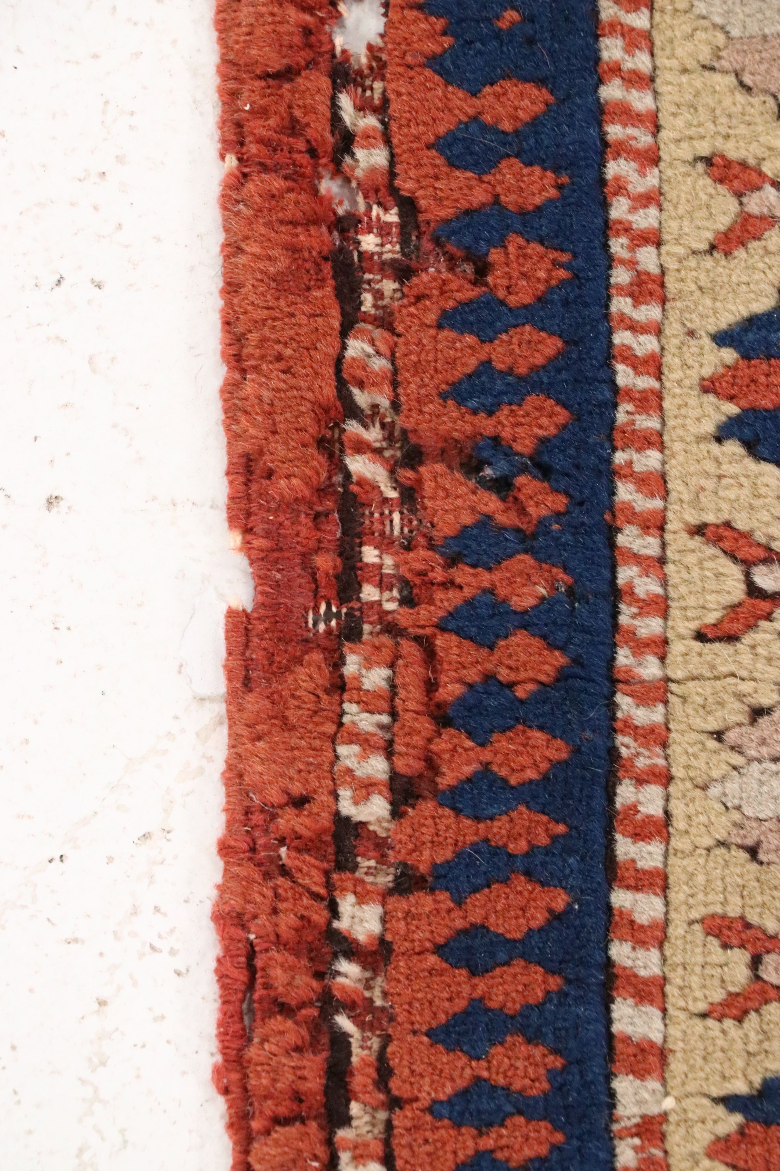 3'10 x 6'3 Hand-Knotted Caucasian Kazak Area Rug