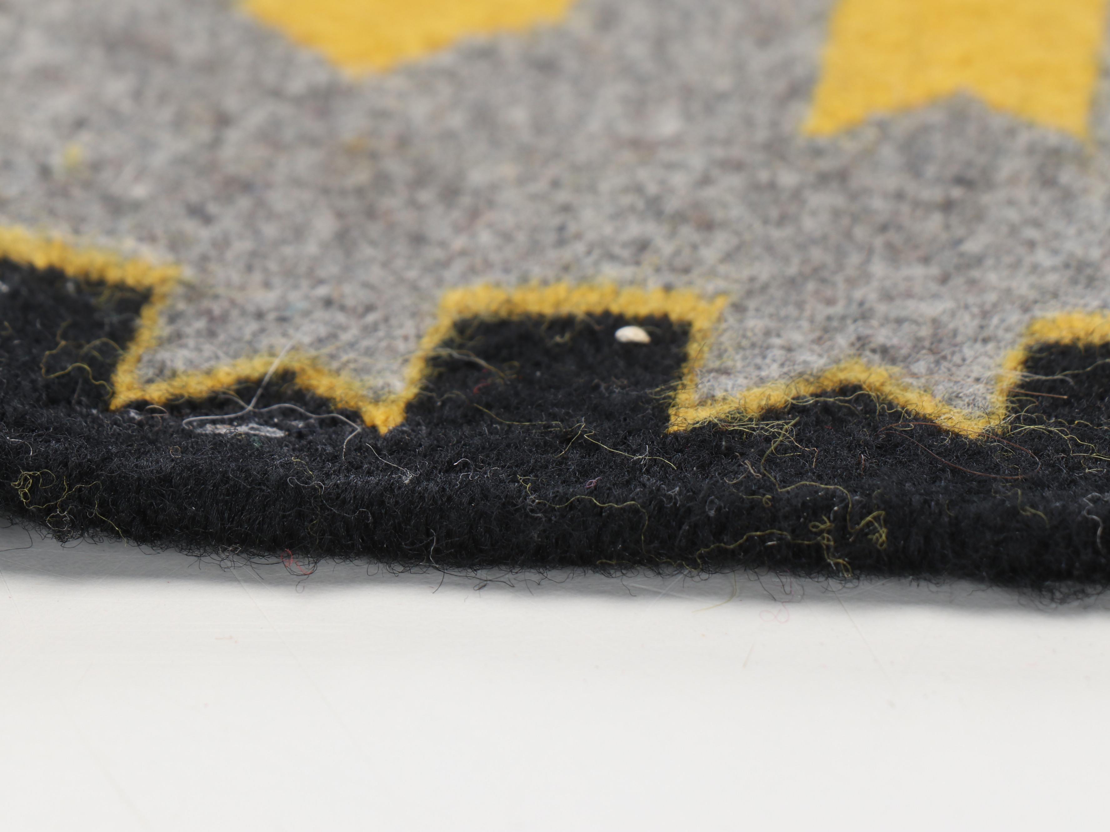 2' x 2'4 Handwoven Navajo Diné "Yei" Accent Rug