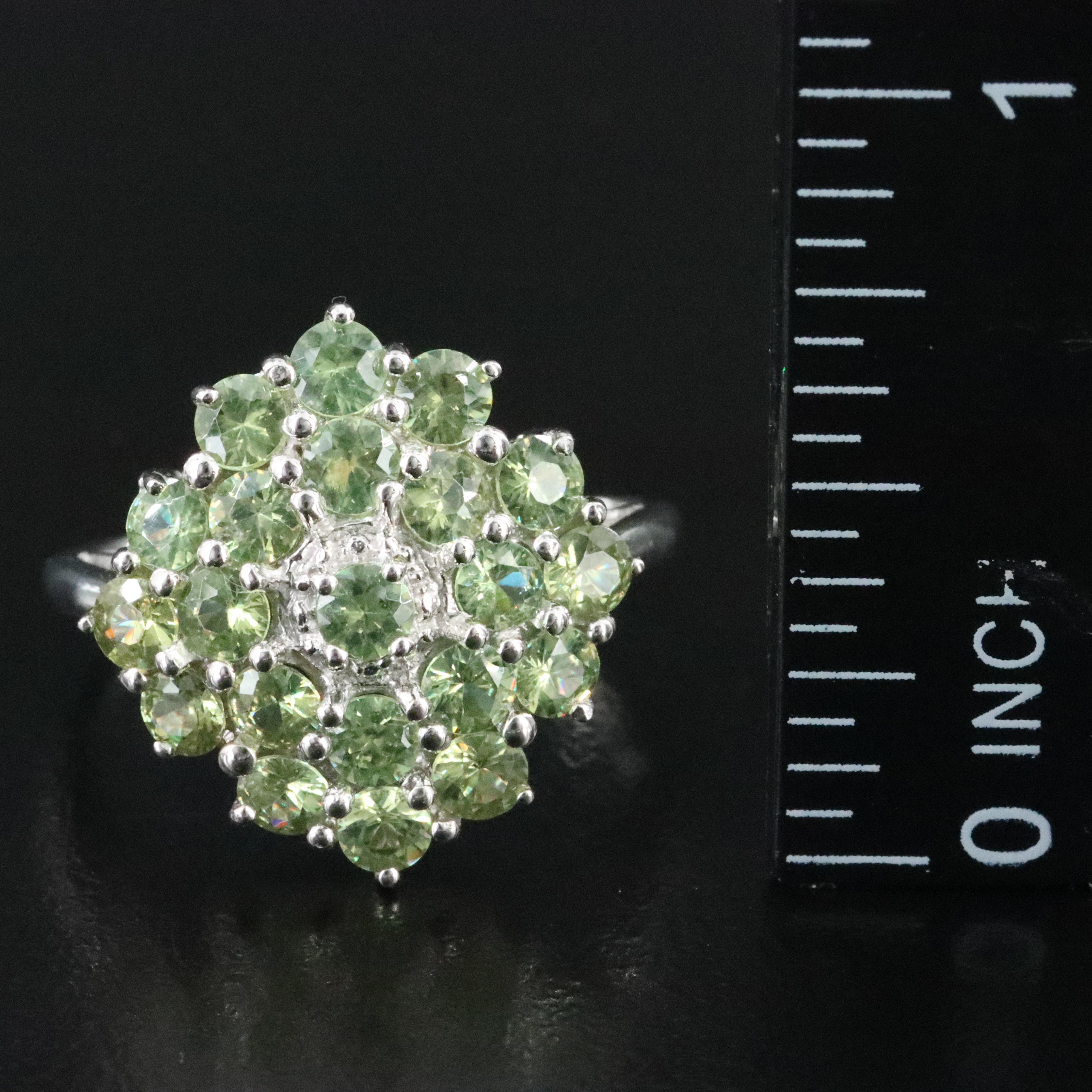9K Demantoid Garnet Ring