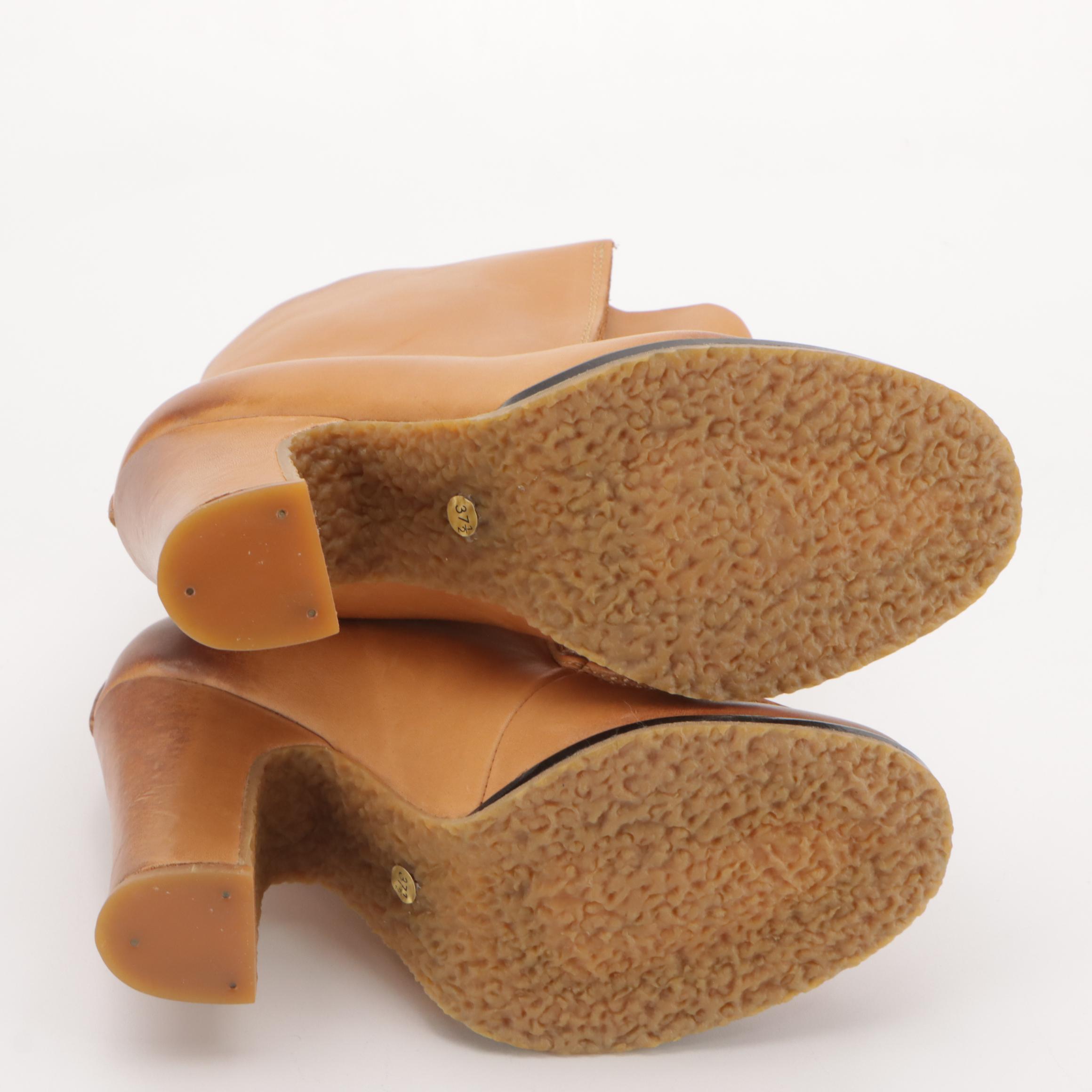 Maison Martin Margiela Ankle Boots in Natural Leather with Box