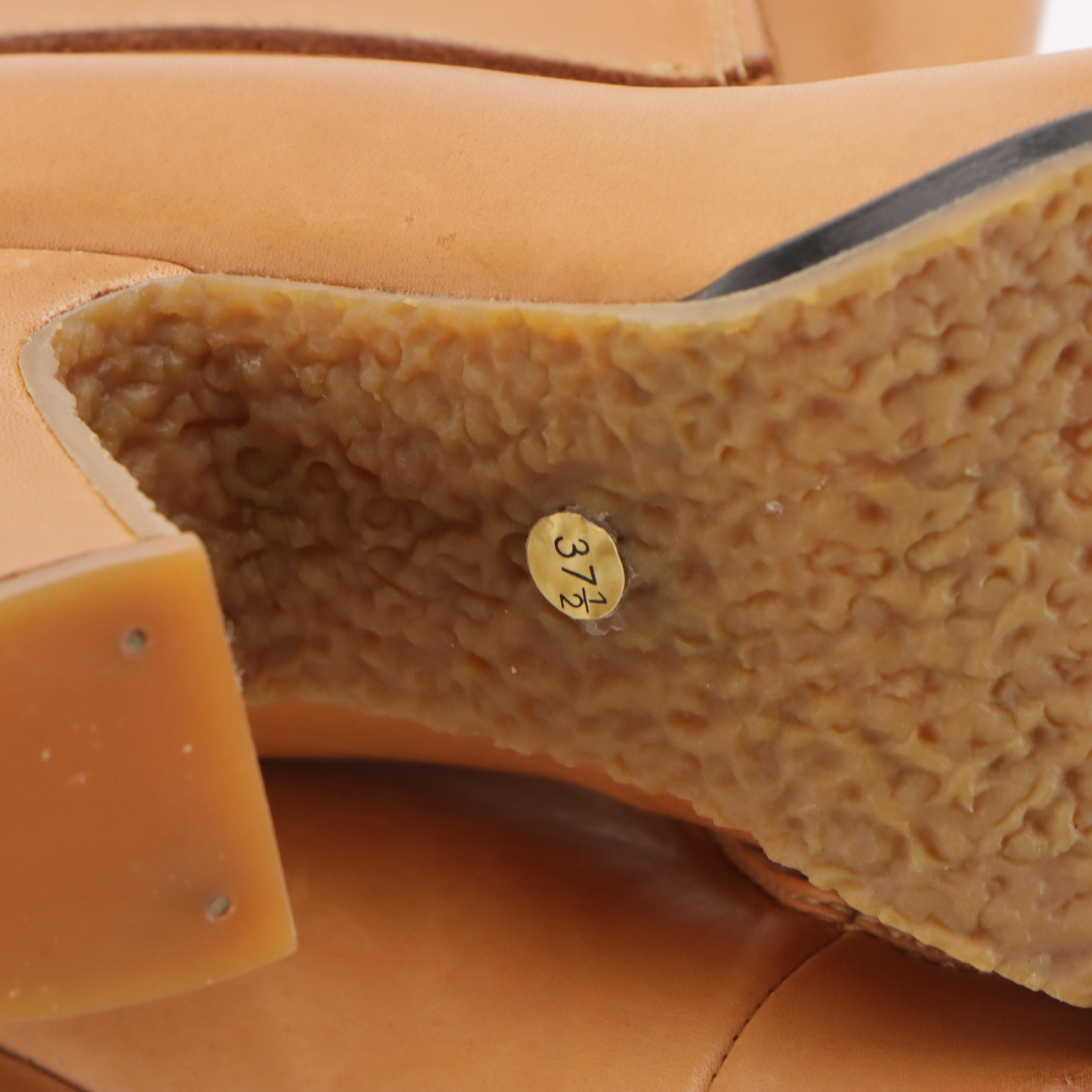 Maison Martin Margiela Ankle Boots in Natural Leather with Box