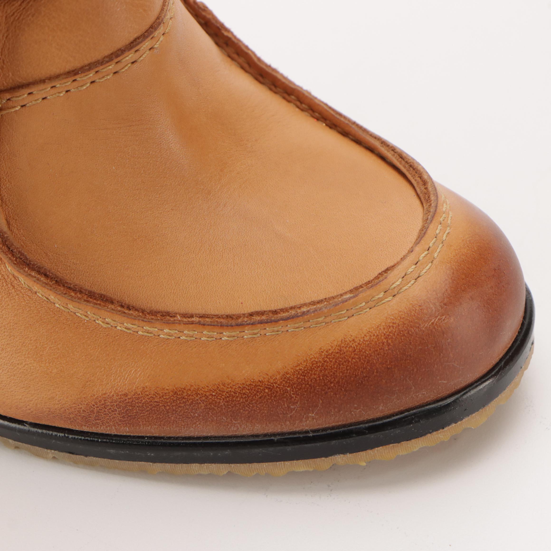 Maison Martin Margiela Ankle Boots in Natural Leather with Box