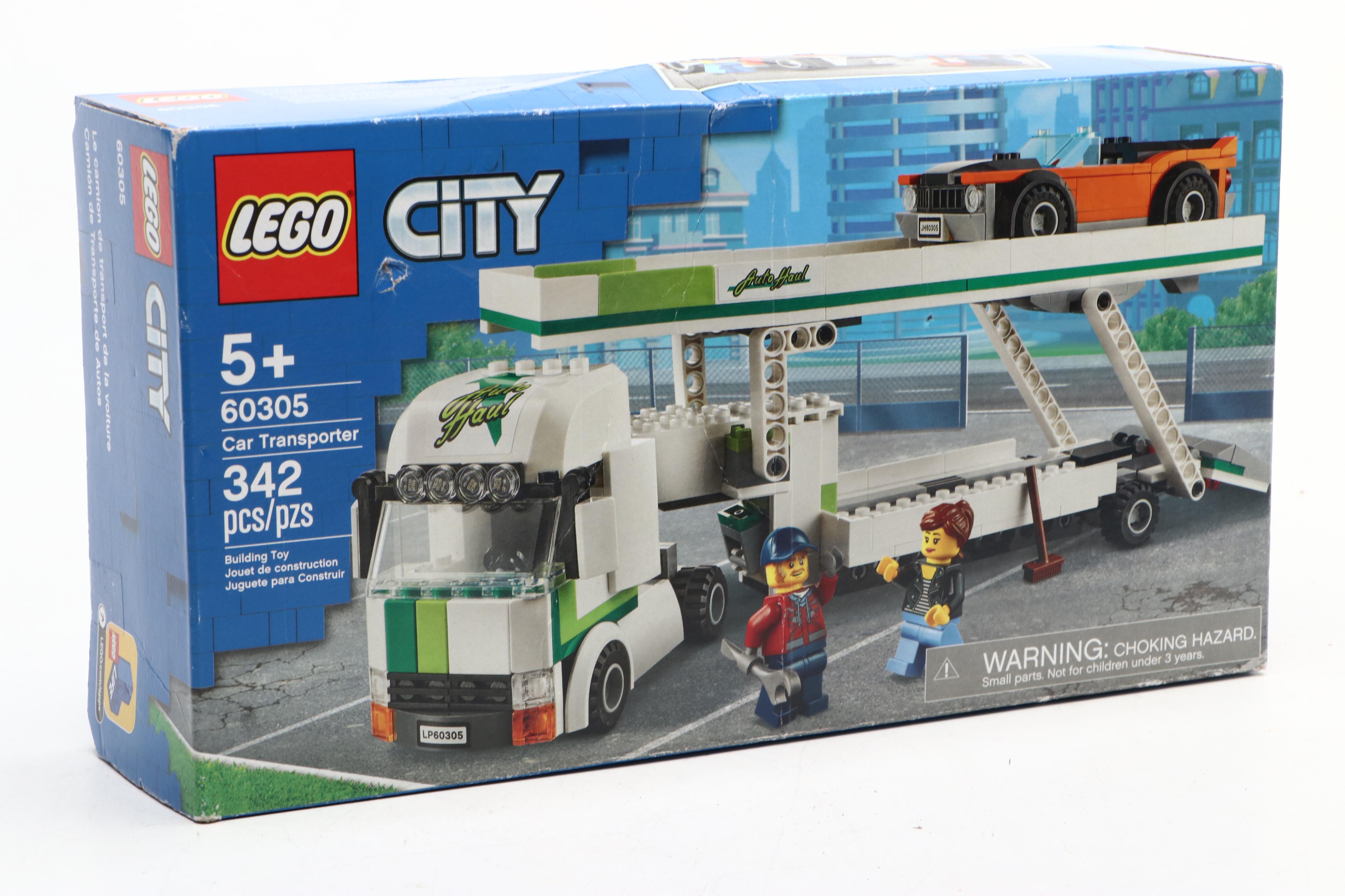 LEGO City "Car Transporter," "Electric Sports Car" and "Go-Karts" Building Sets