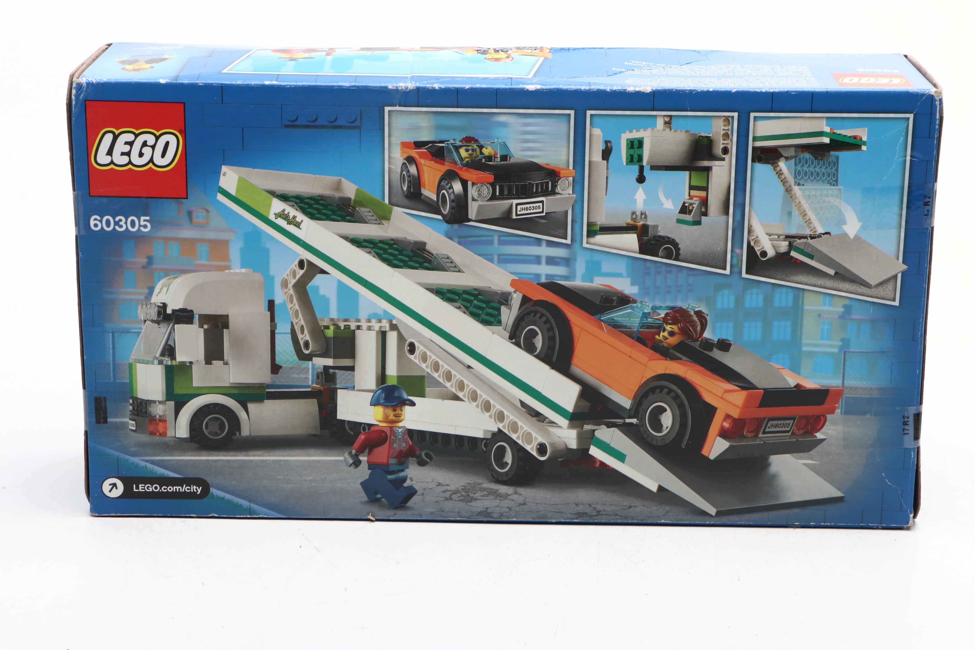 LEGO City "Car Transporter," "Electric Sports Car" and "Go-Karts" Building Sets