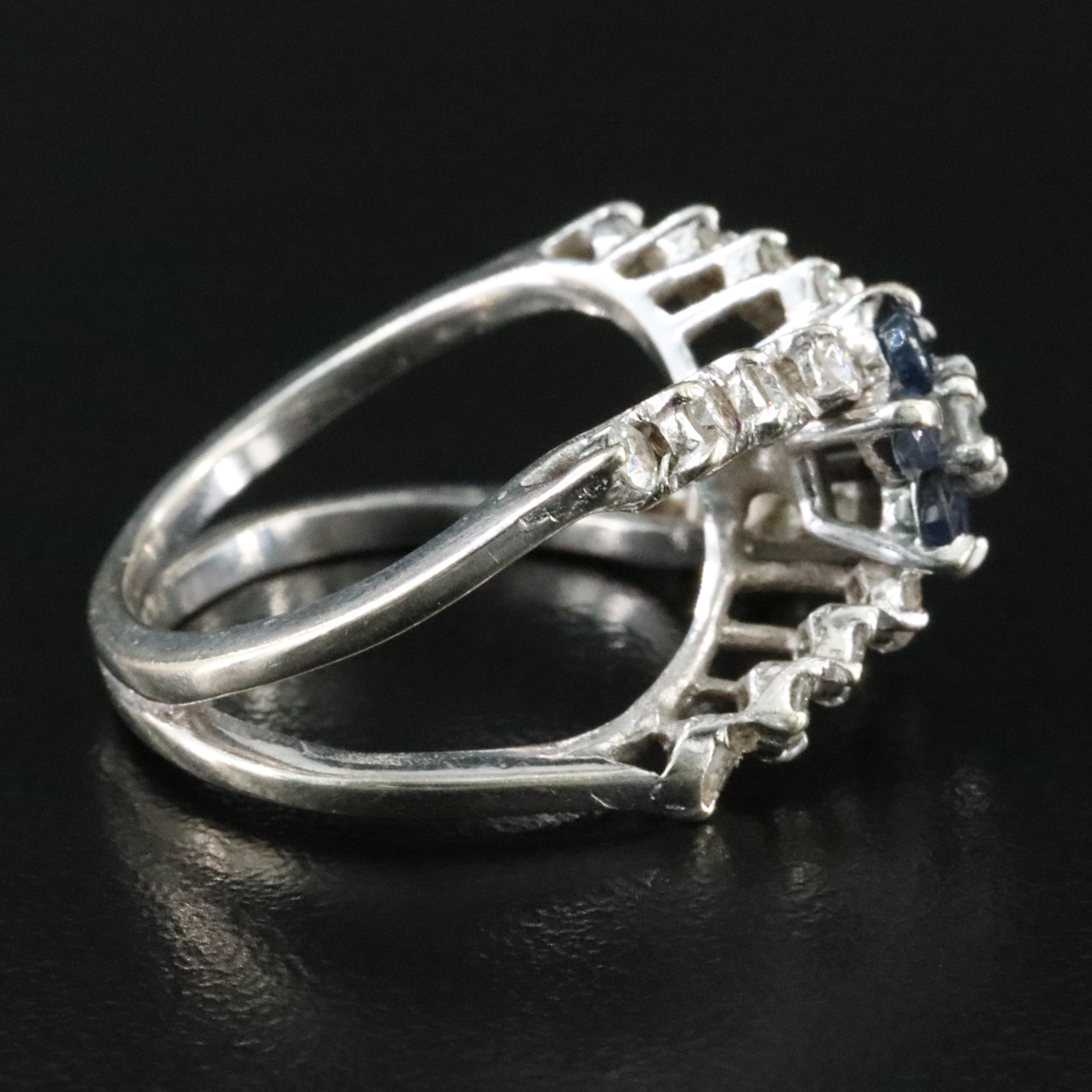 14K Sapphire and Diamond Ring