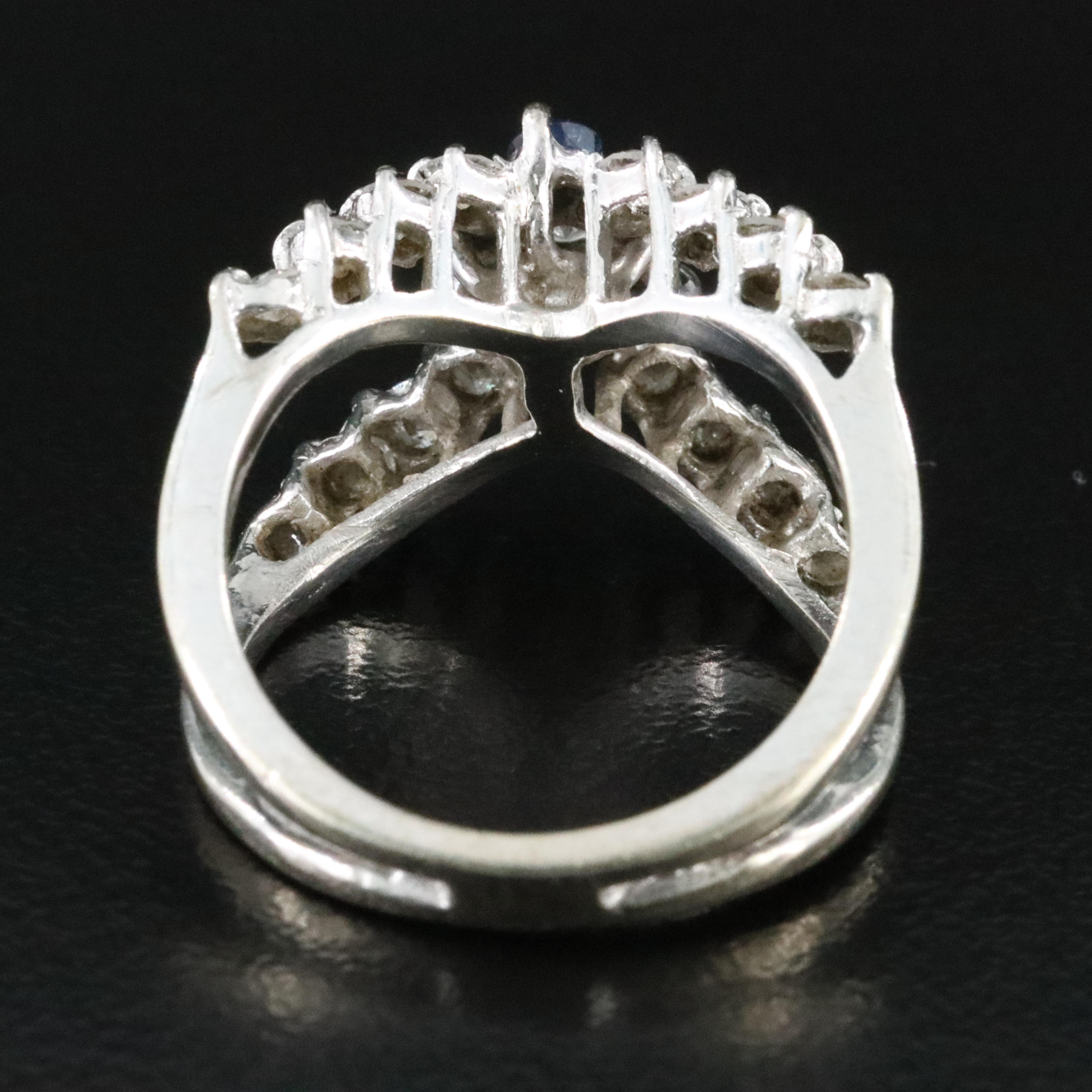 14K Sapphire and Diamond Ring