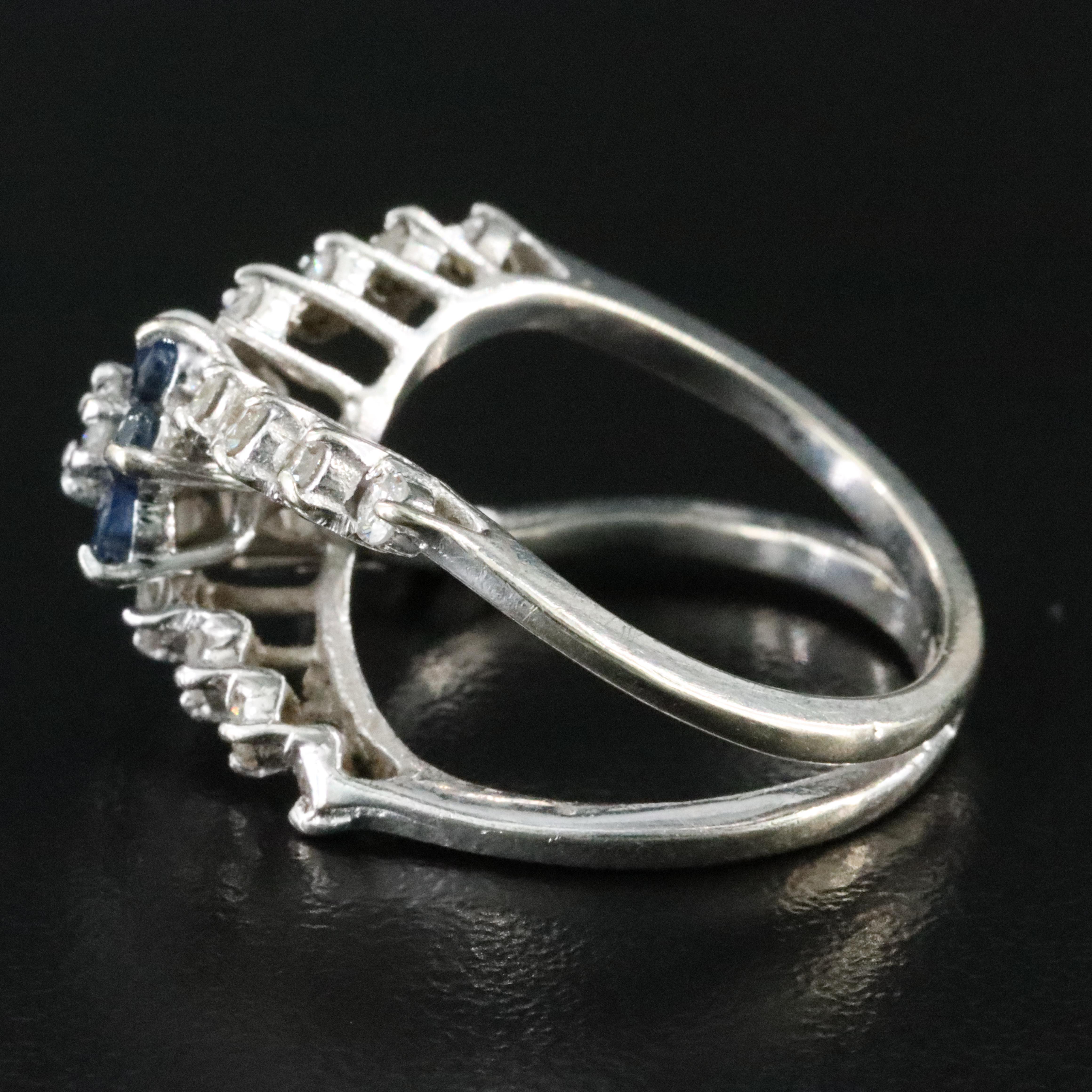 14K Sapphire and Diamond Ring