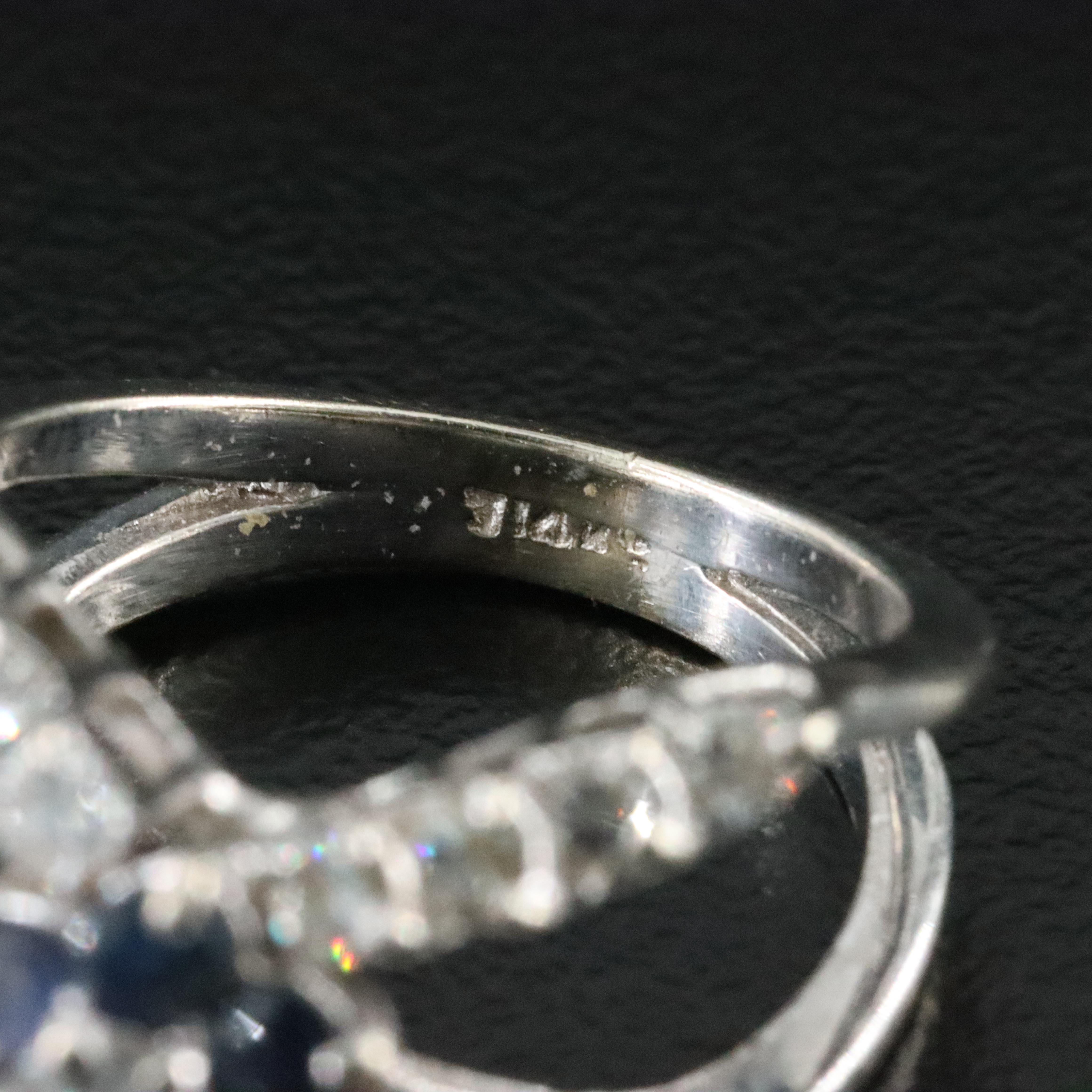 14K Sapphire and Diamond Ring