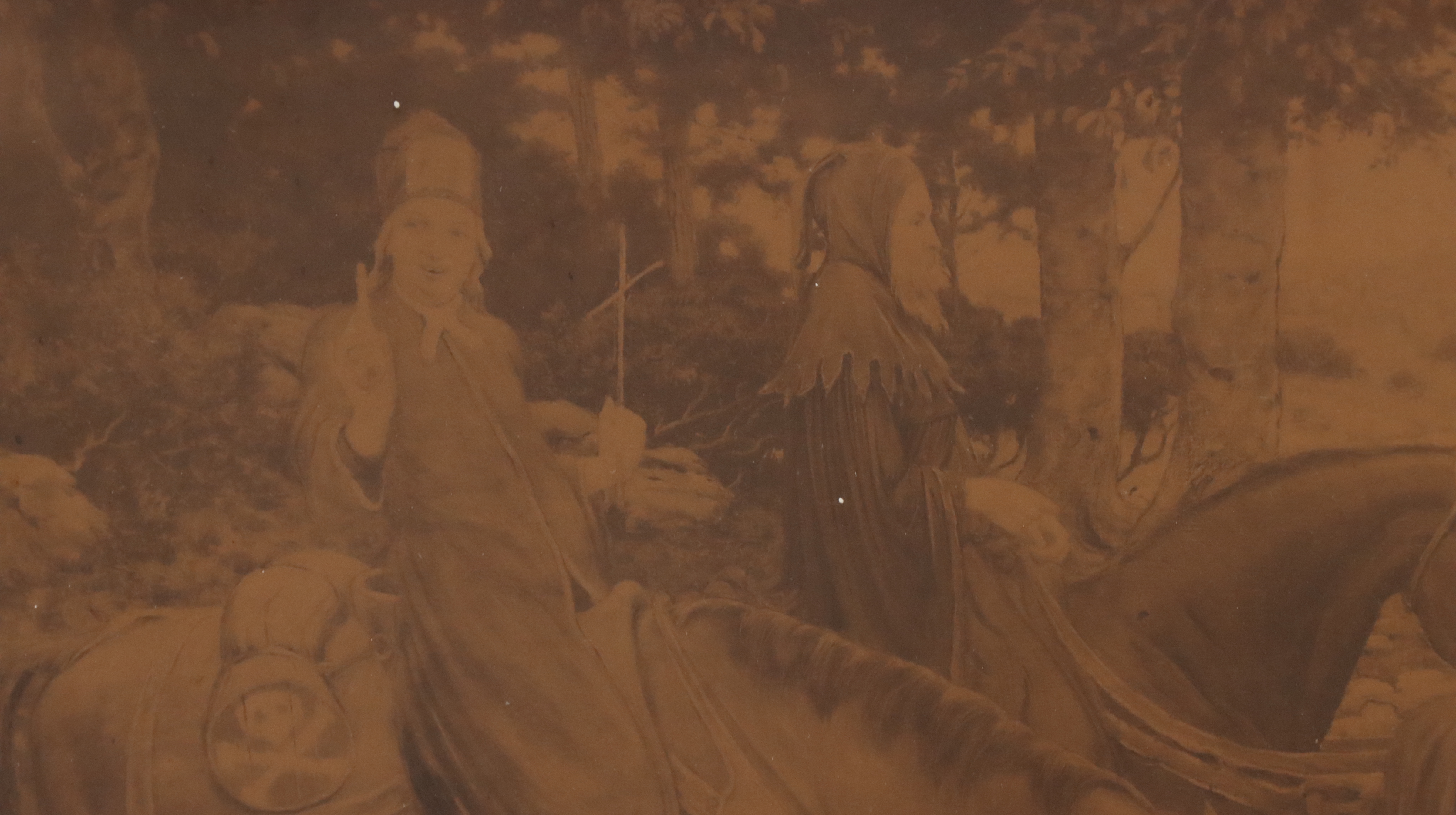 After Robert Van Vorst Sewell Lithograph Triptych of Medieval Procession, 1906