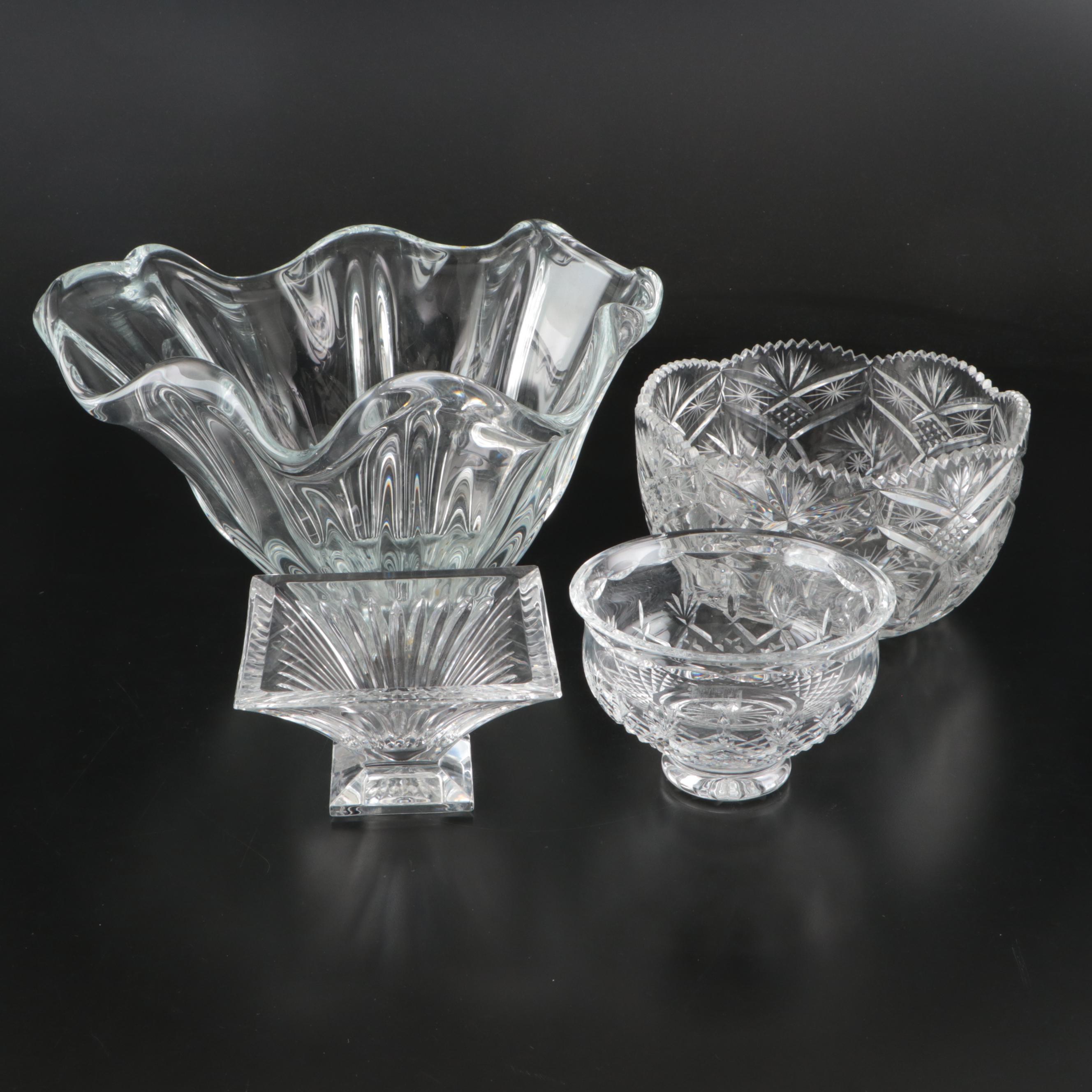 Waterford "Killarney" and "Clarion" Bowls with Speer and Other Crystal Bowl