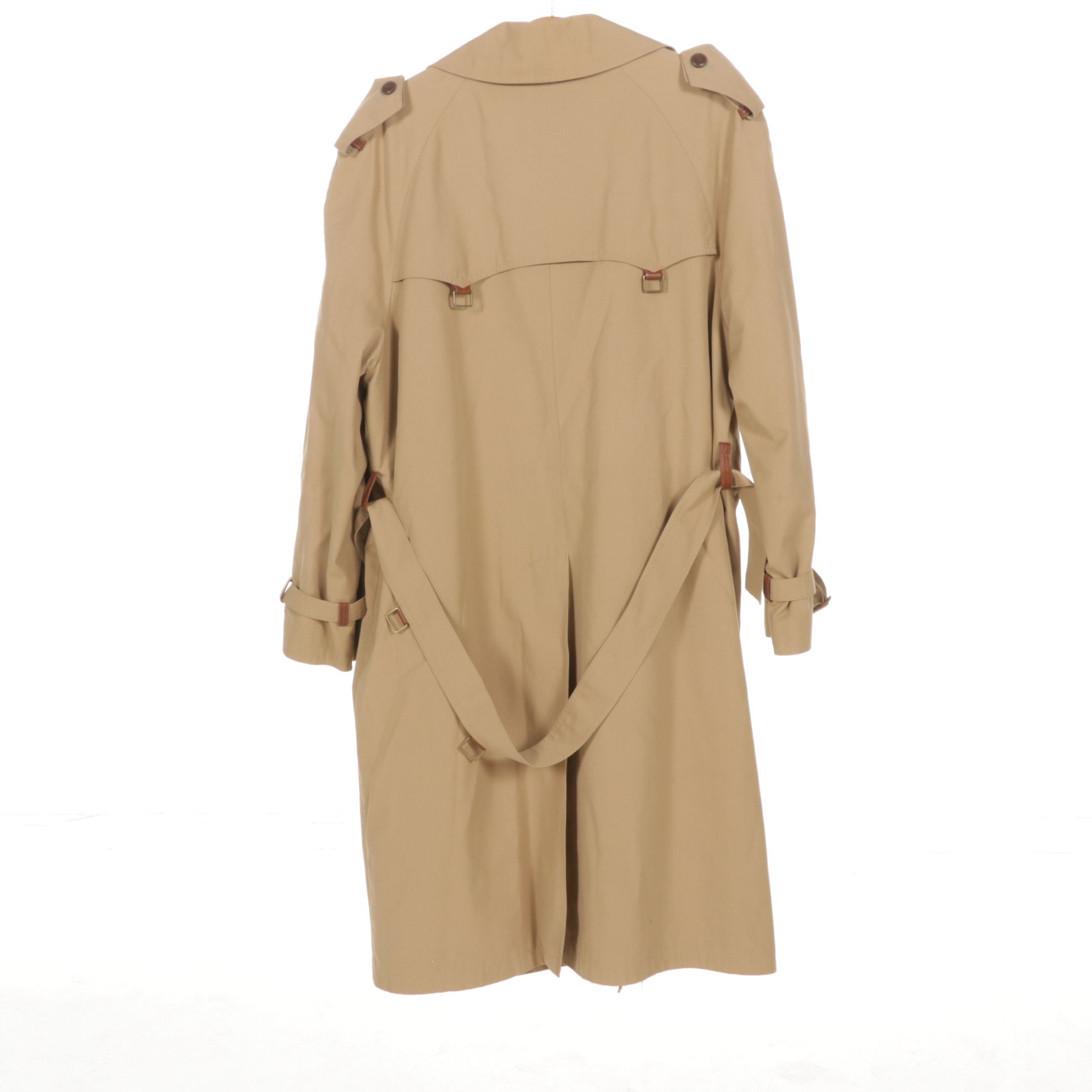 Etienne Aigner Double-Breasted Trench Coat & Towncraft Plaid Trench, 1970s