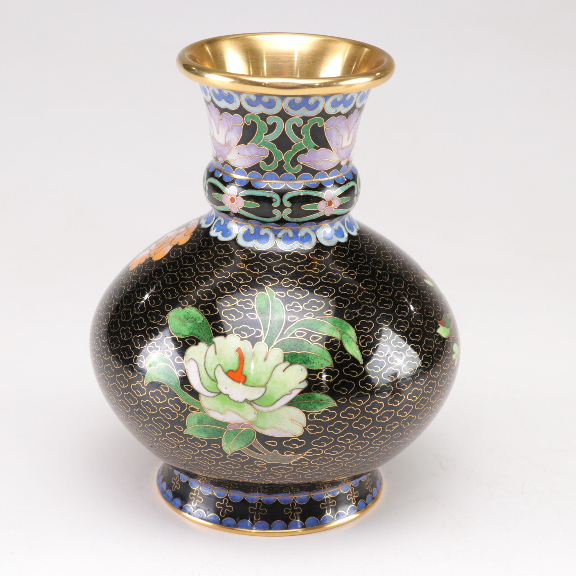 Chinese Cloisonné Plum Blossom Vases & More