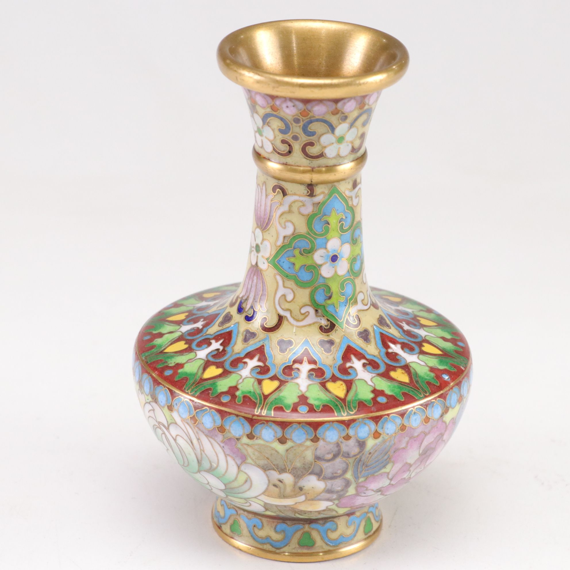 Chinese Cloisonné Plum Blossom Vases & More