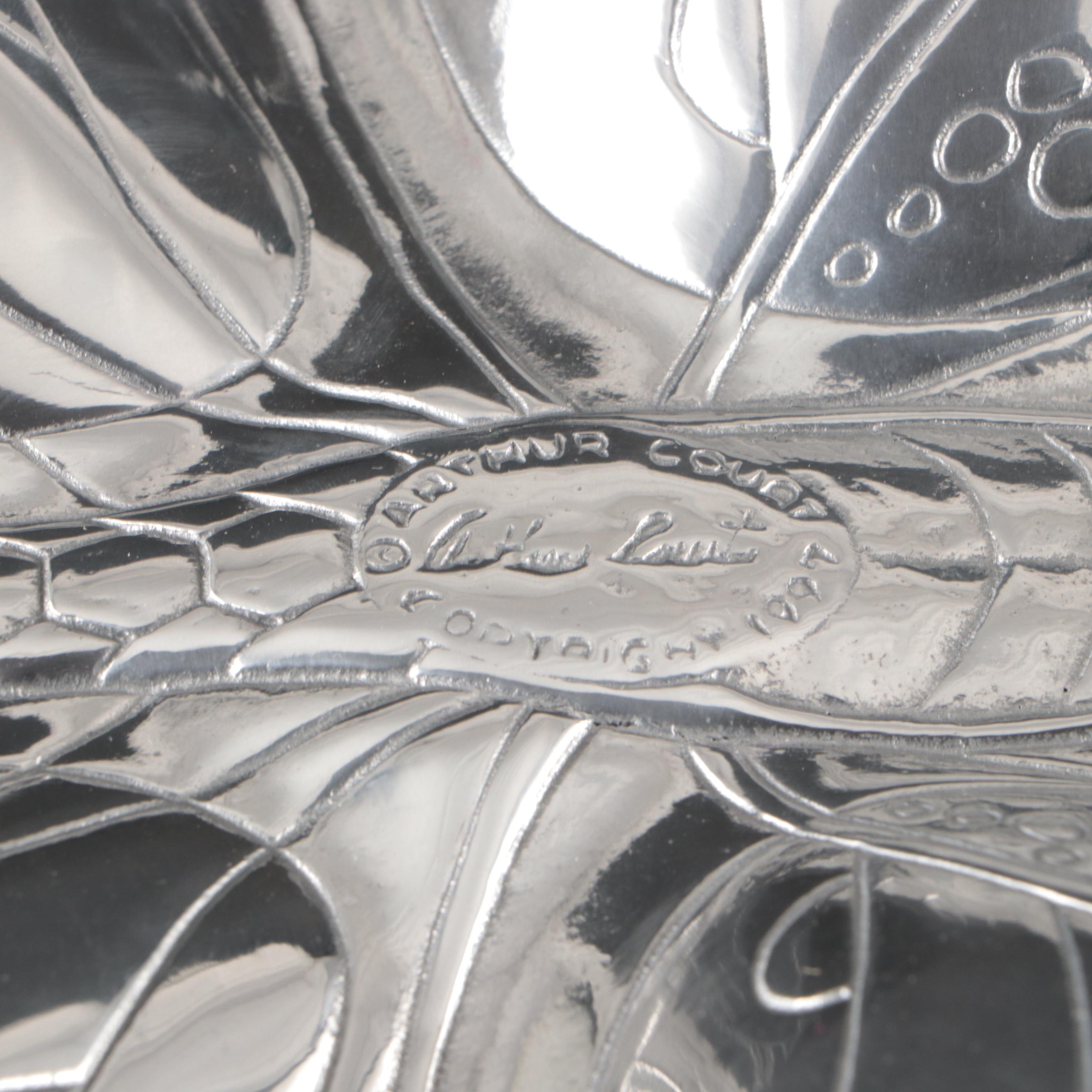 Arthur Court Aluminum Butterfly Tray and Casserole Holder