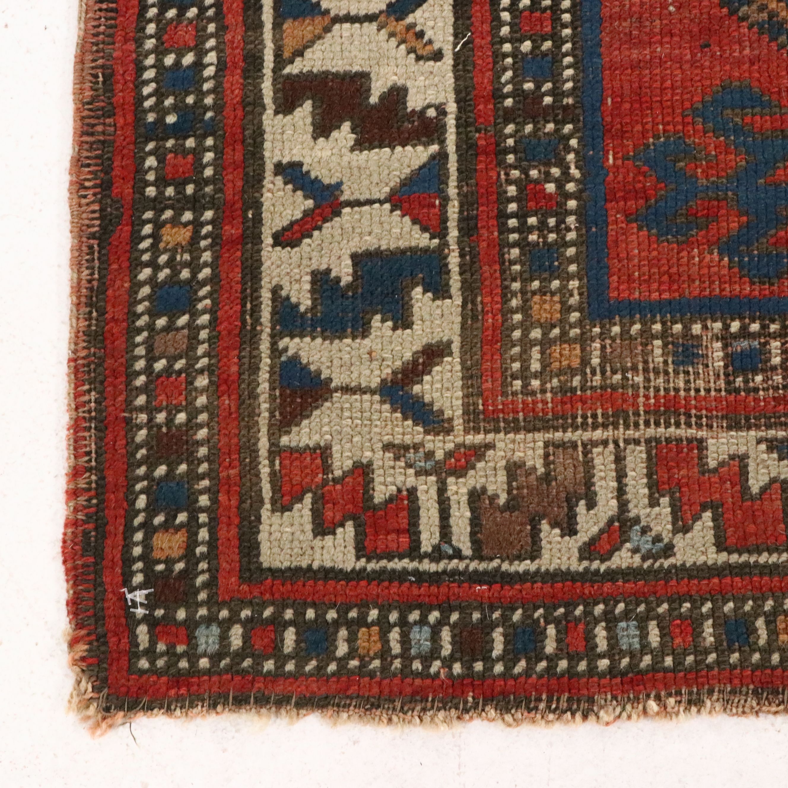 4' x 8'8 Hand-Knotted Caucasian Kazak Area Rug