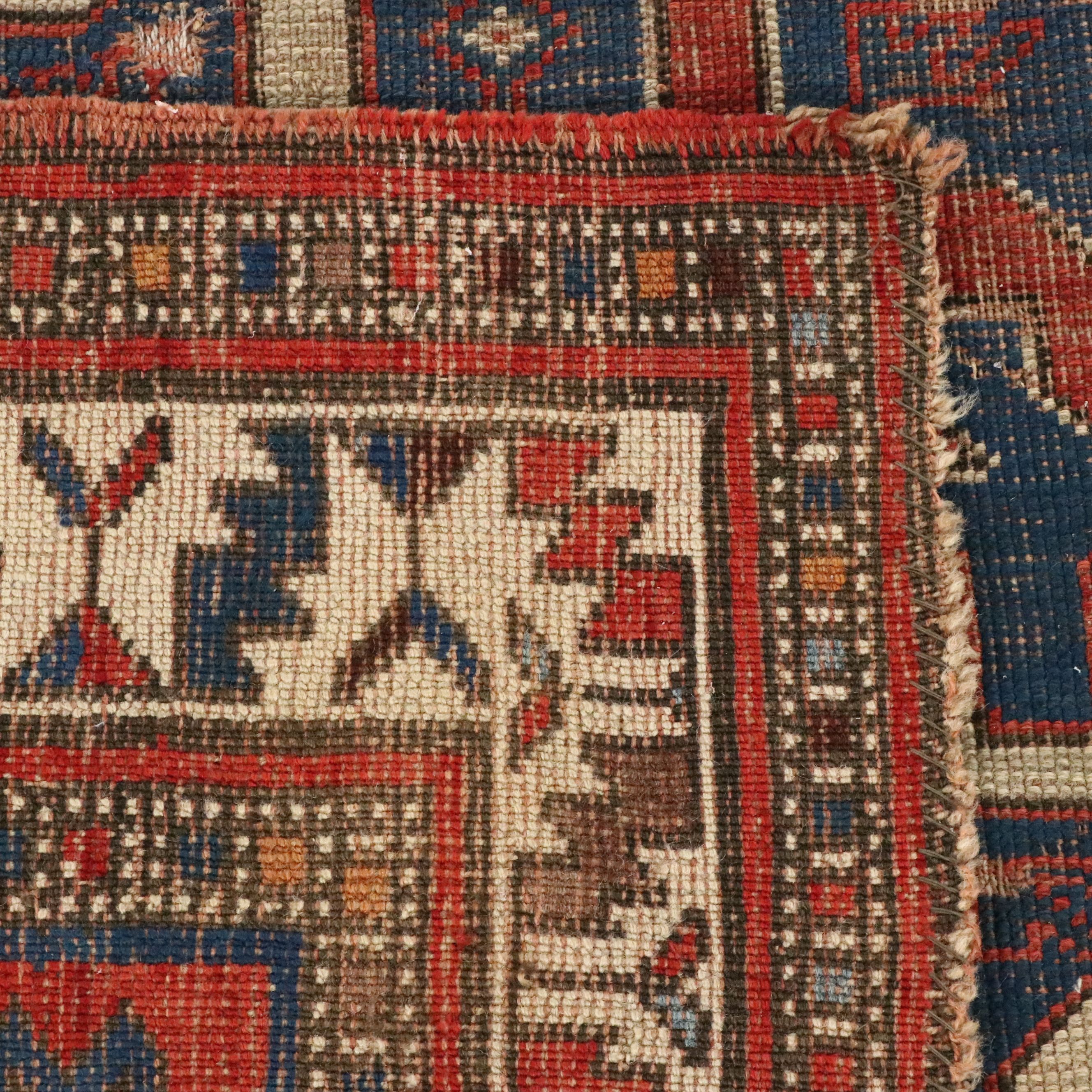 4' x 8'8 Hand-Knotted Caucasian Kazak Area Rug