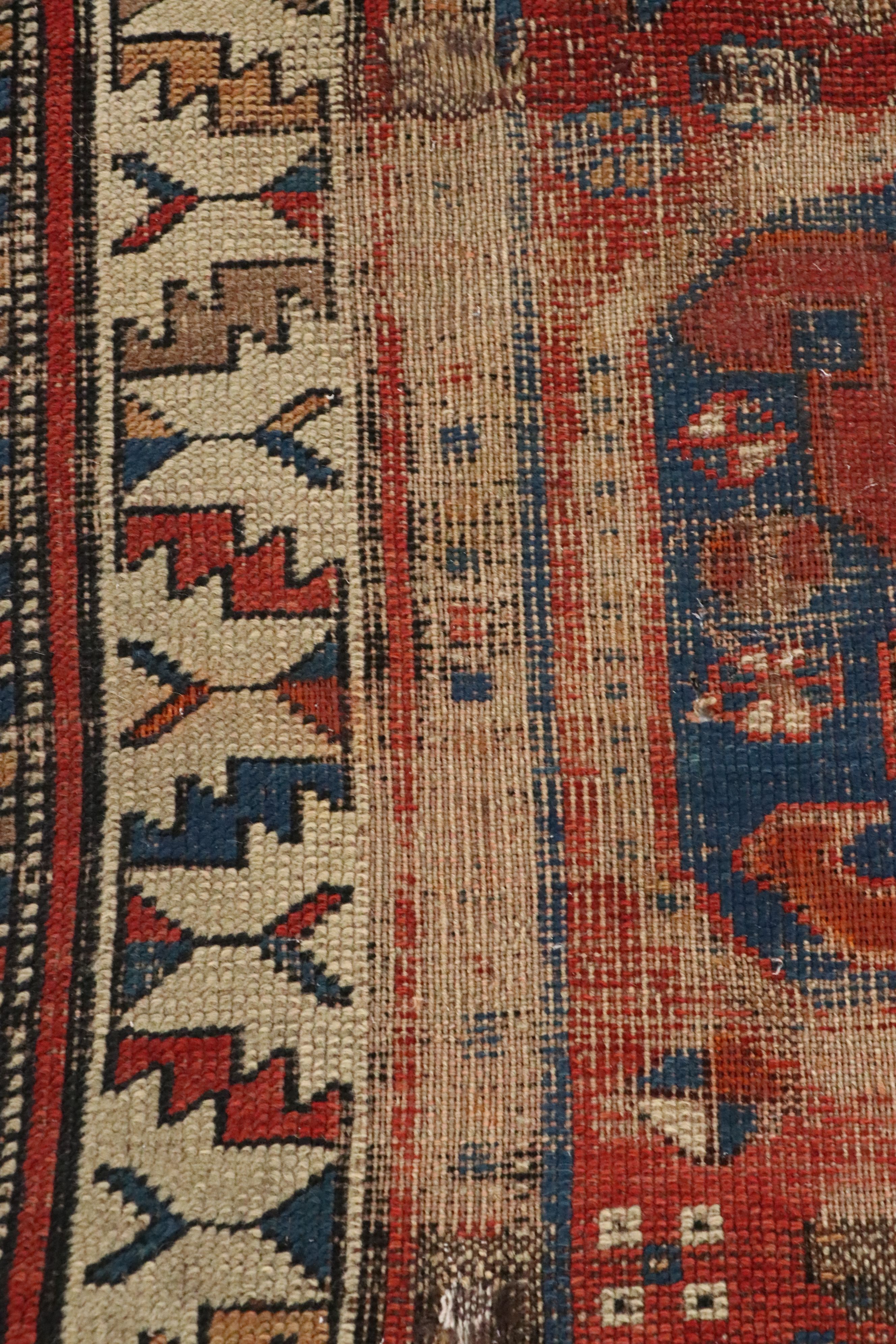 4' x 8'8 Hand-Knotted Caucasian Kazak Area Rug