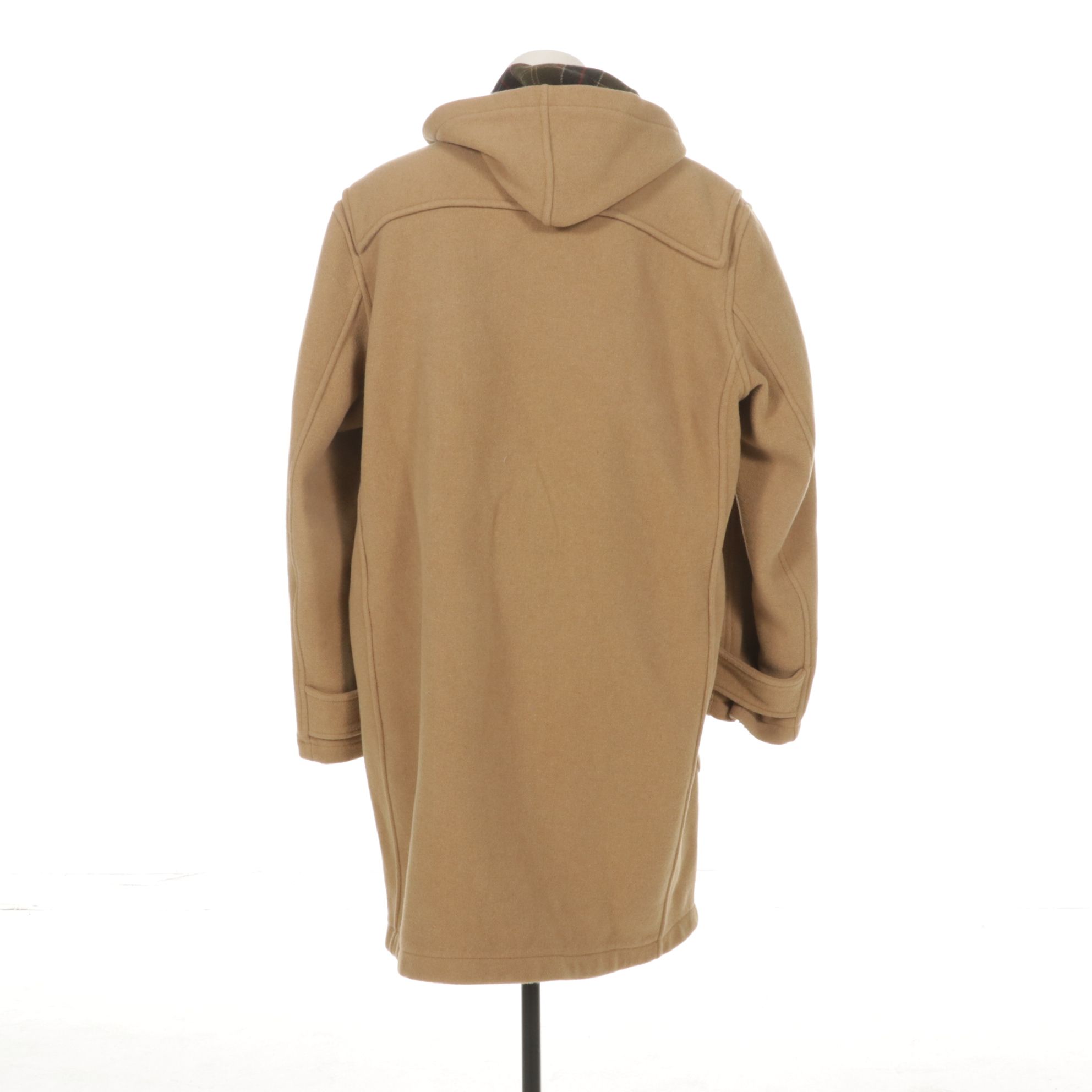 Barbour Wool Cashmere Duffel Coat with Toggle Buttons