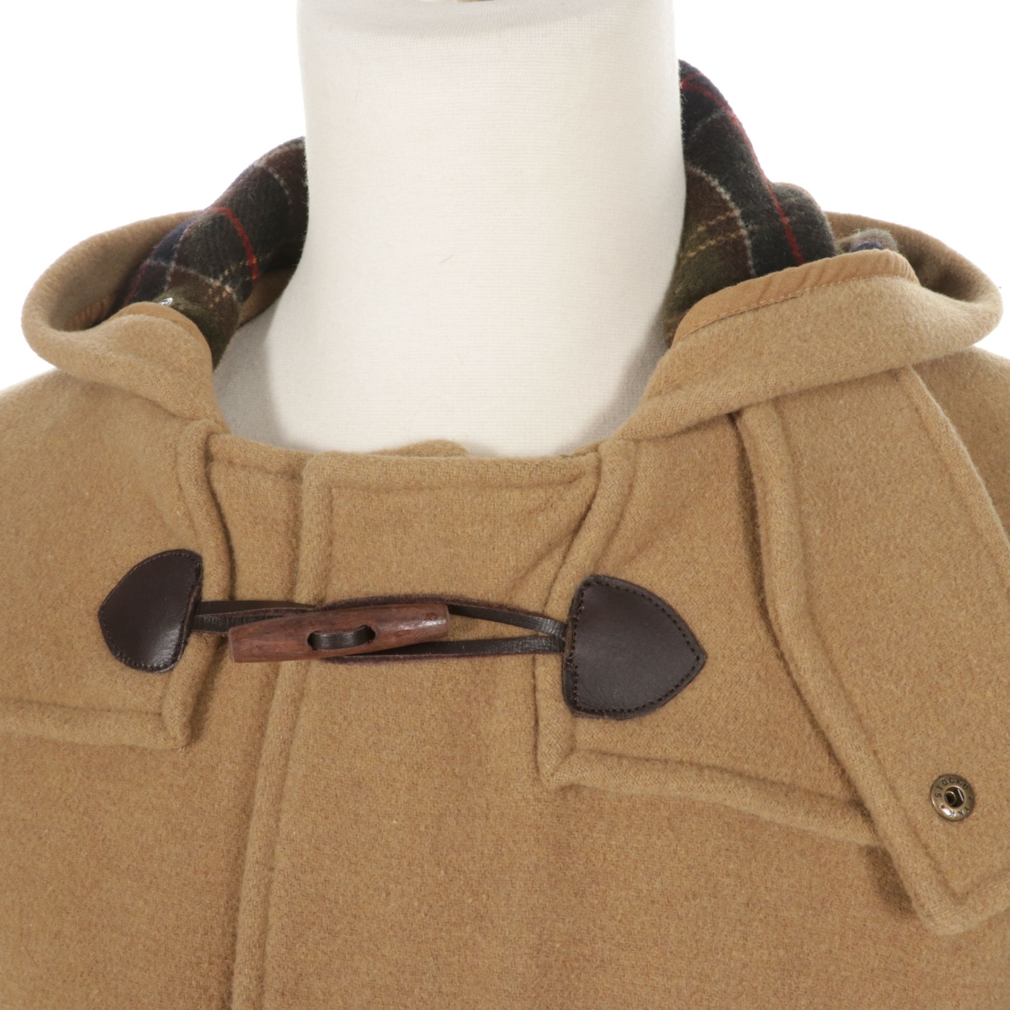 Barbour Wool Cashmere Duffel Coat with Toggle Buttons
