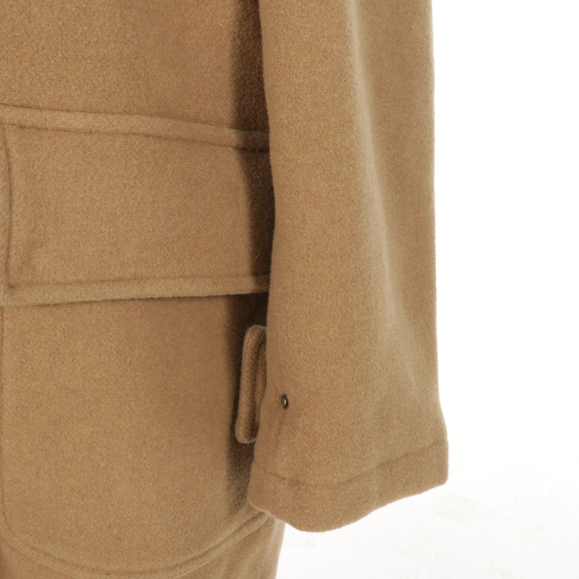 Barbour Wool Cashmere Duffel Coat with Toggle Buttons