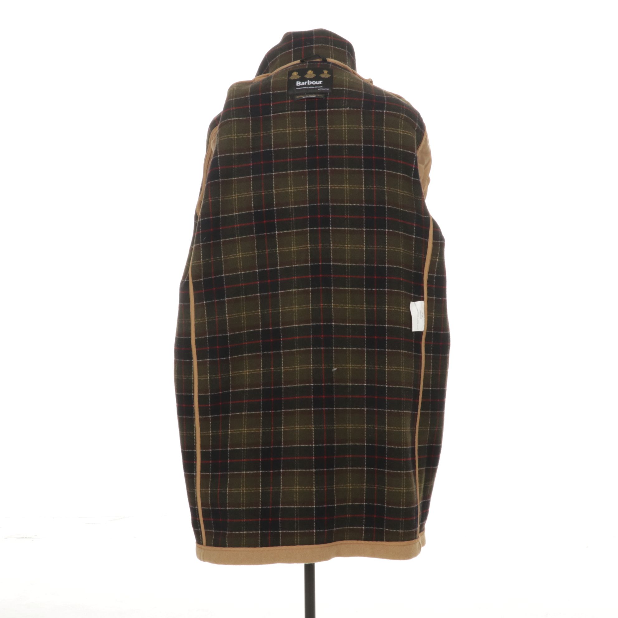 Barbour Wool Cashmere Duffel Coat with Toggle Buttons