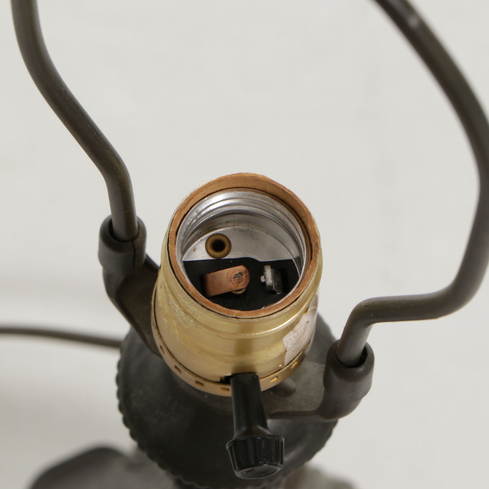 Tiffany Style Flowering Lotus Slag Glass and Cast Metal Table Lamp