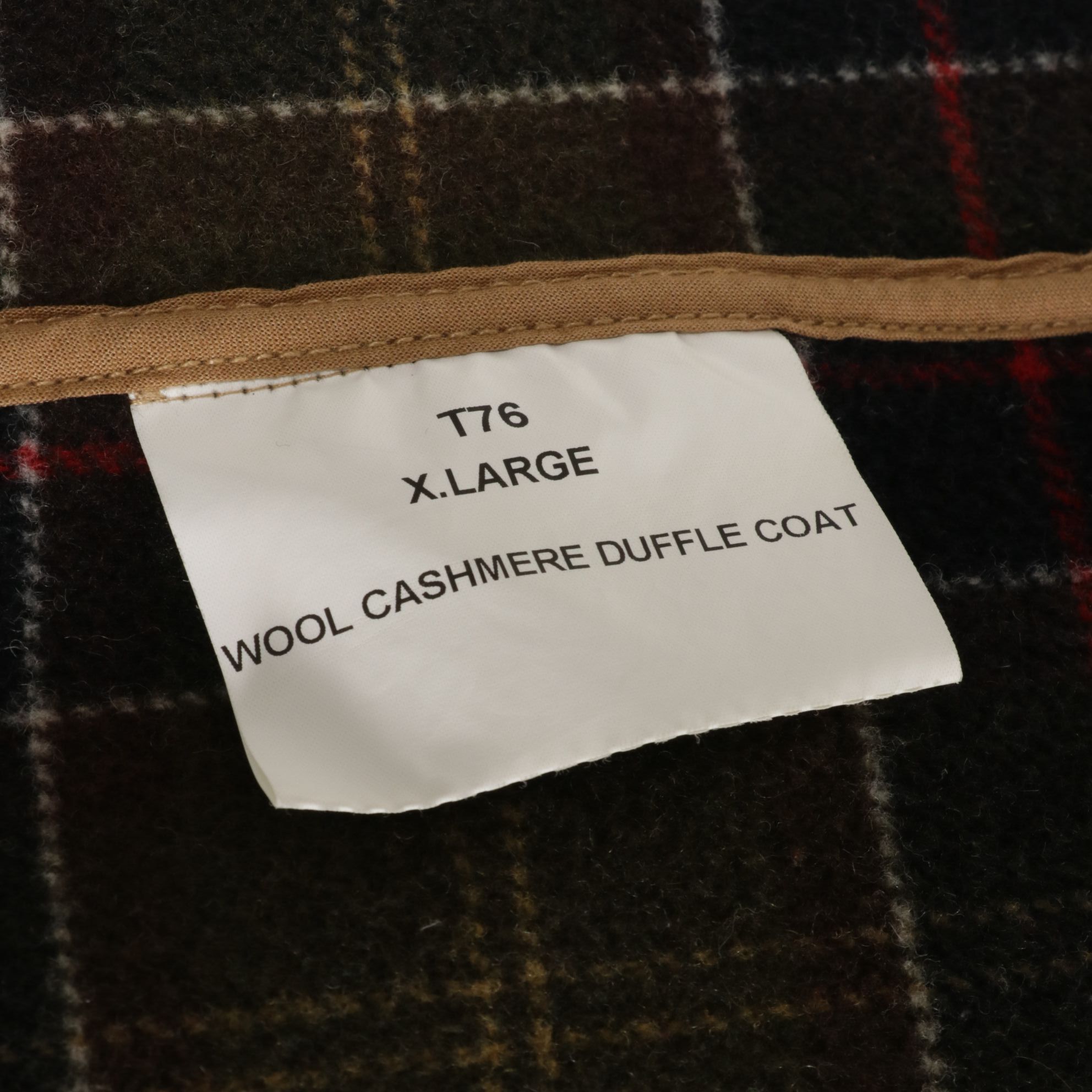 Barbour Wool Cashmere Duffel Coat with Toggle Buttons