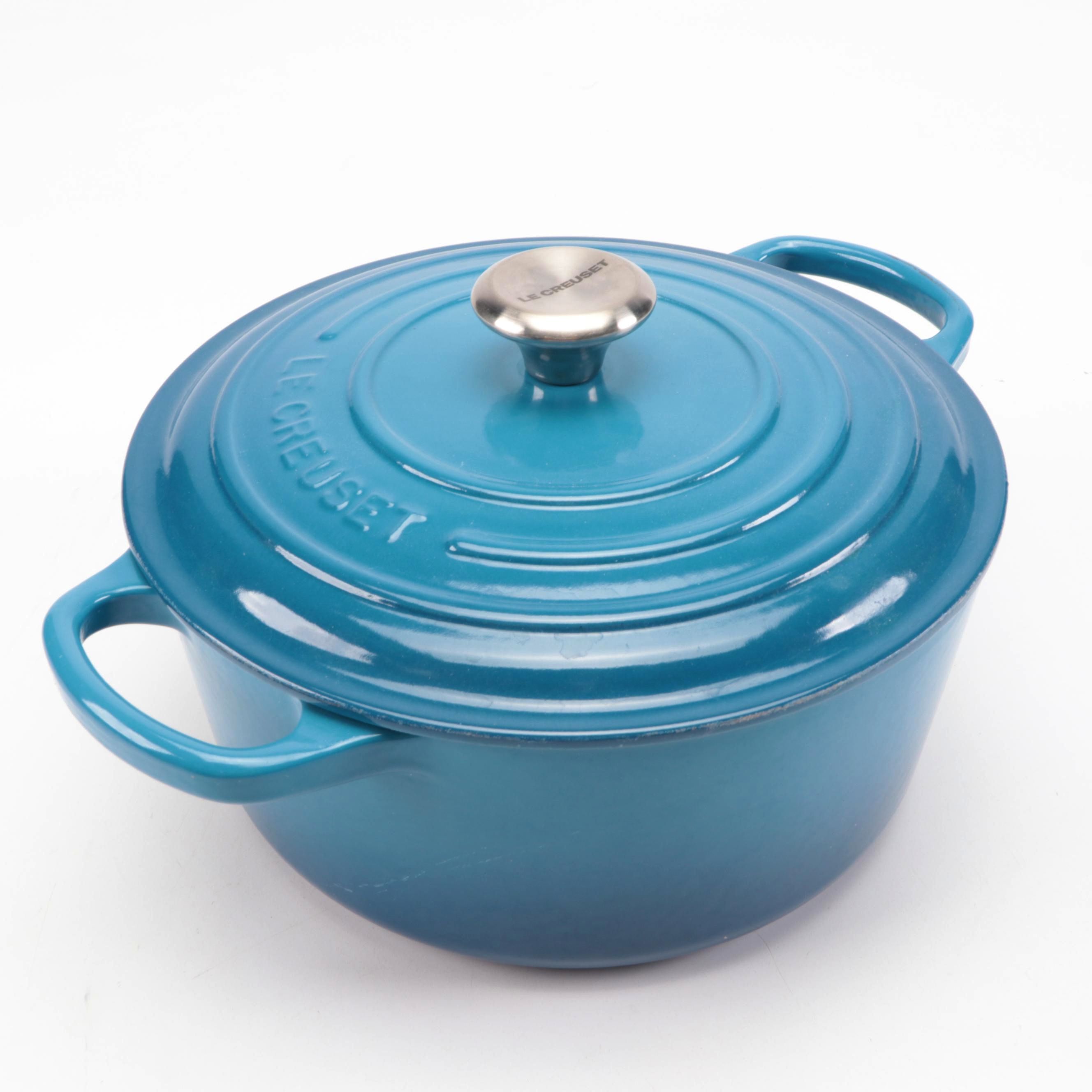 Le Creuset Signature Lapis Enameled Cast Iron Dutch Oven