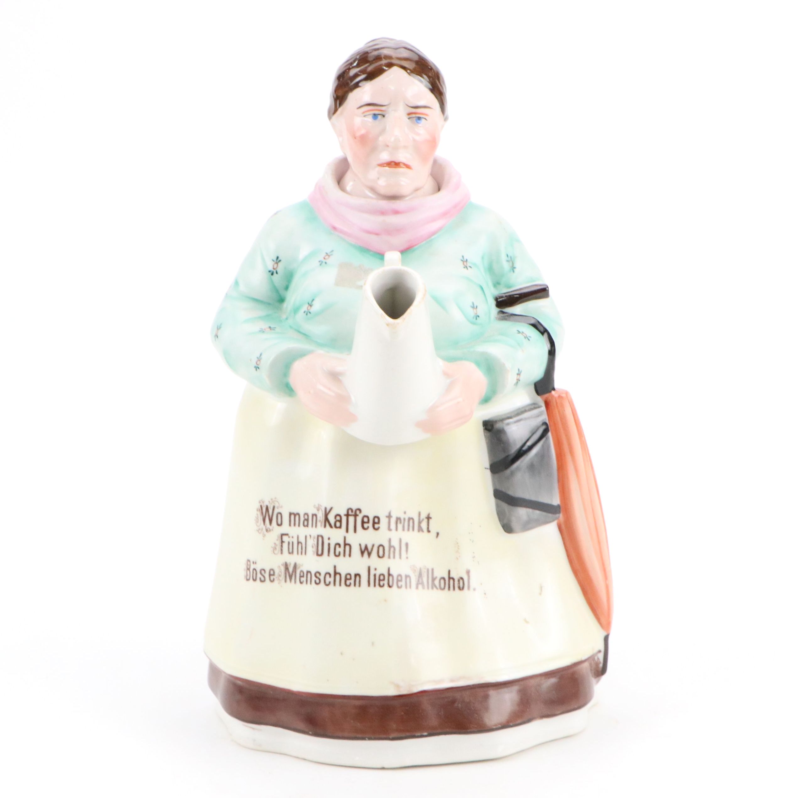 German Porcelain Coffee Pot, Early 20th Century