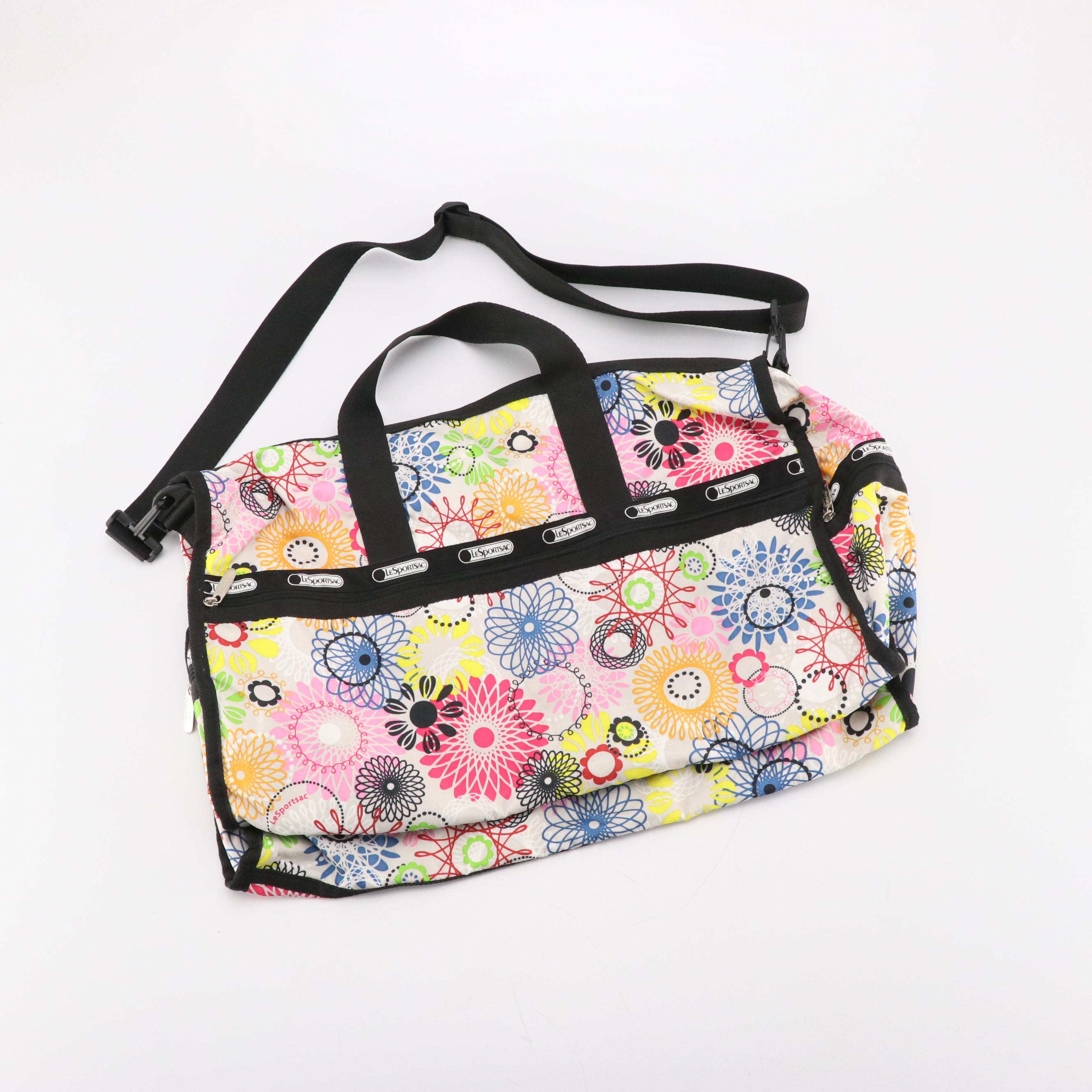 LeSportSac Floral Nylon Gym Bag & Travel Wallet, Baggallini Nylon Messenger Bags