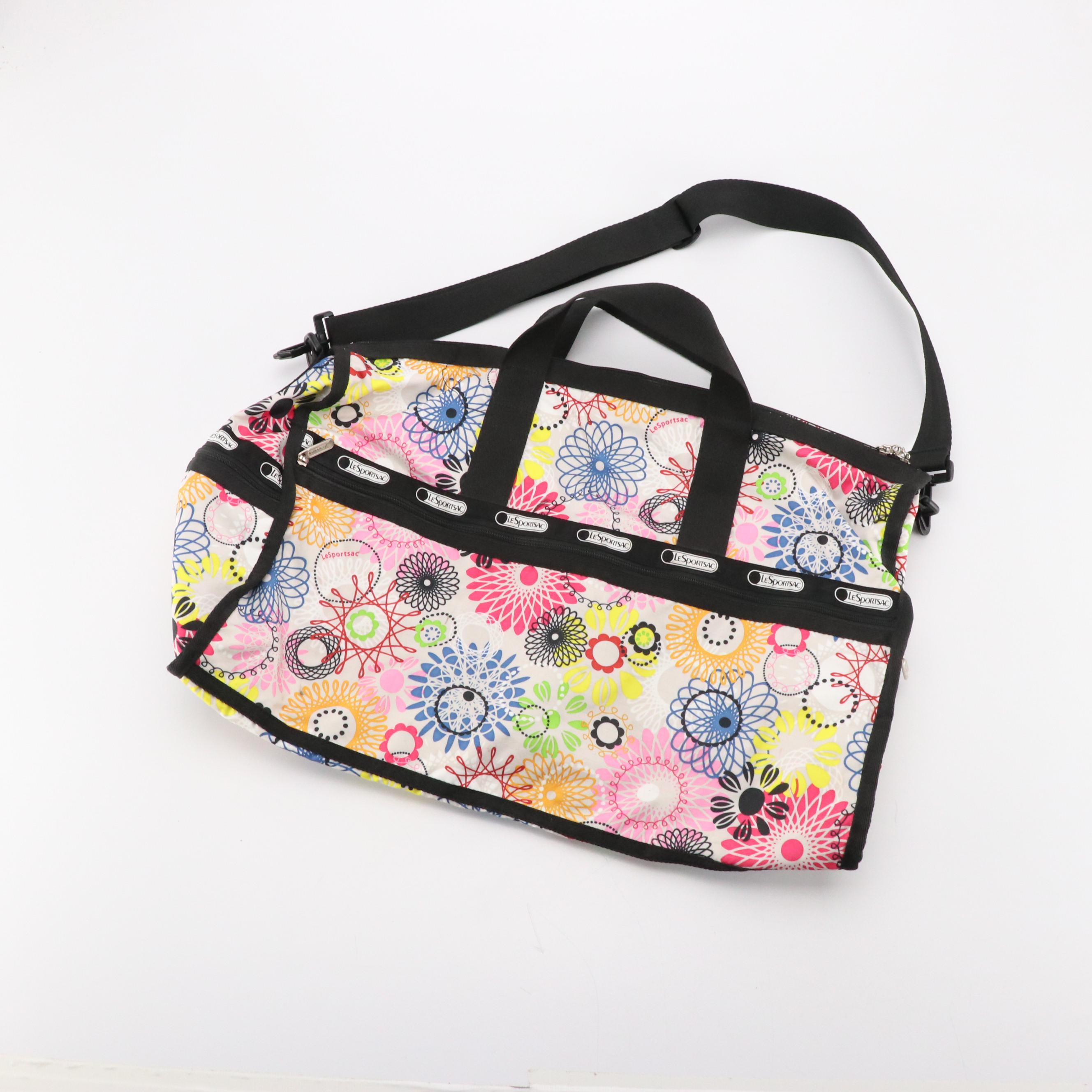 LeSportSac Floral Nylon Gym Bag & Travel Wallet, Baggallini Nylon Messenger Bags