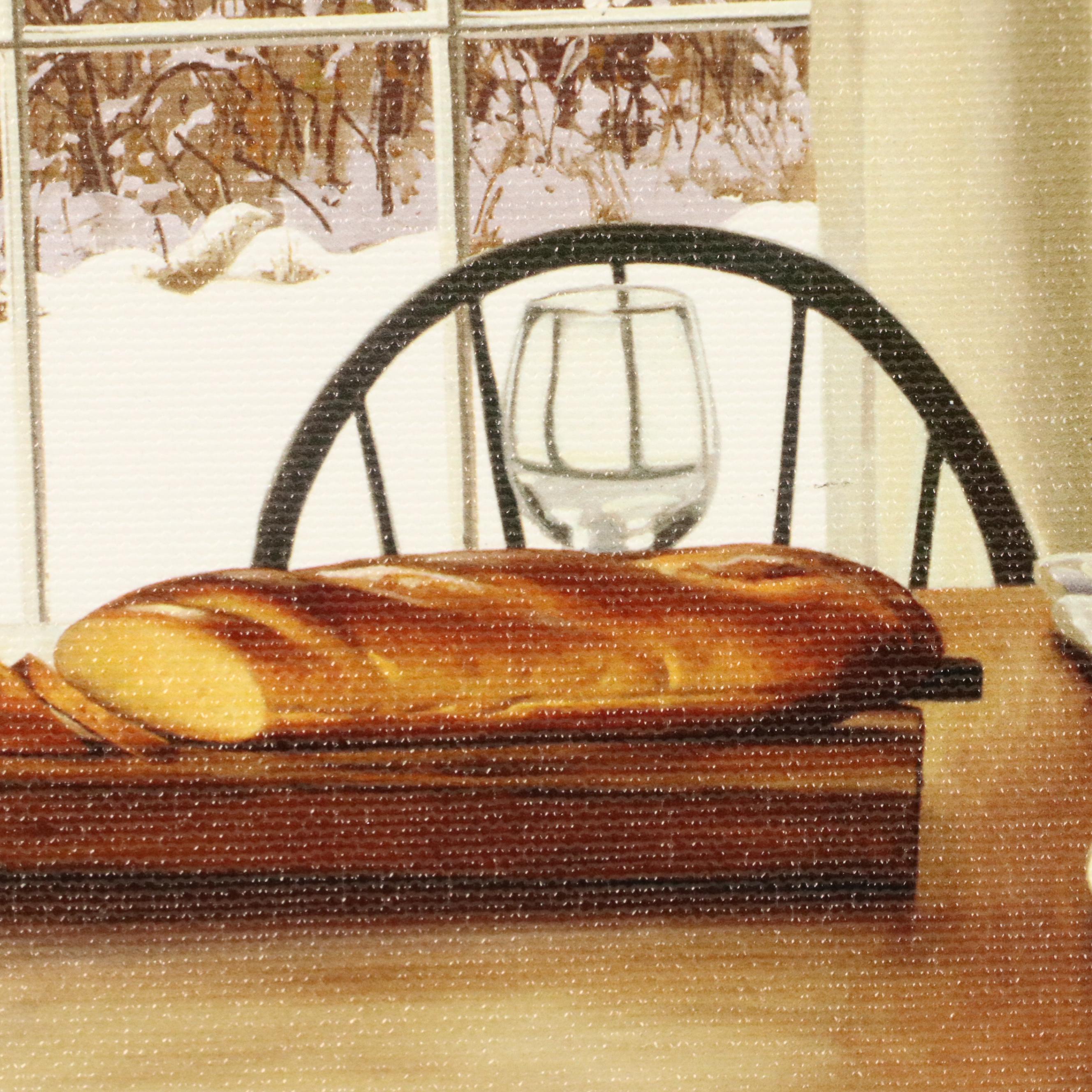 William B. Hoyt Giclée "Winter Dinner," Circa 2018