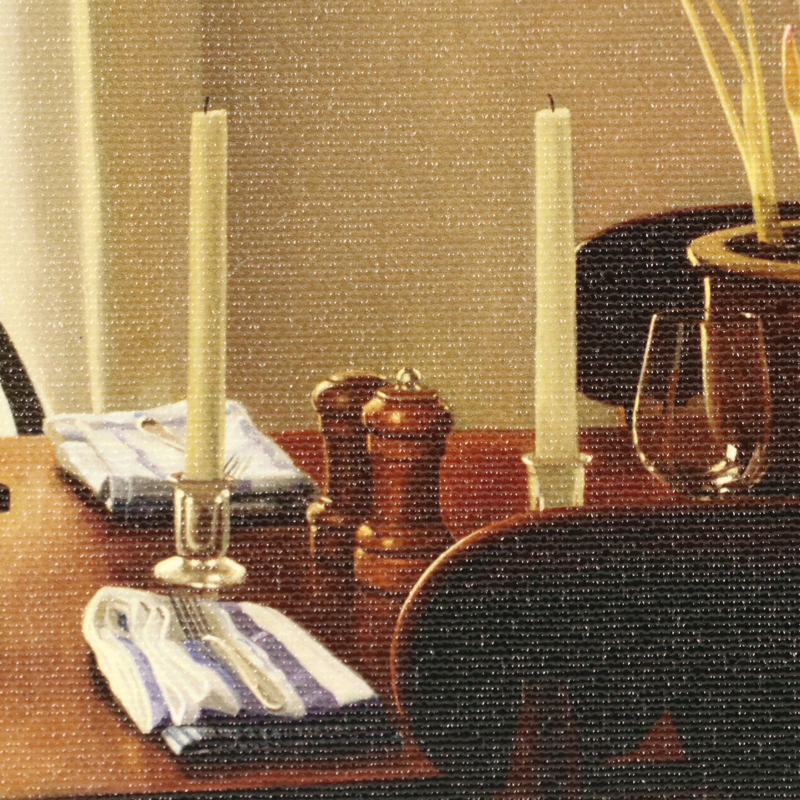 William B. Hoyt Giclée "Winter Dinner," Circa 2018