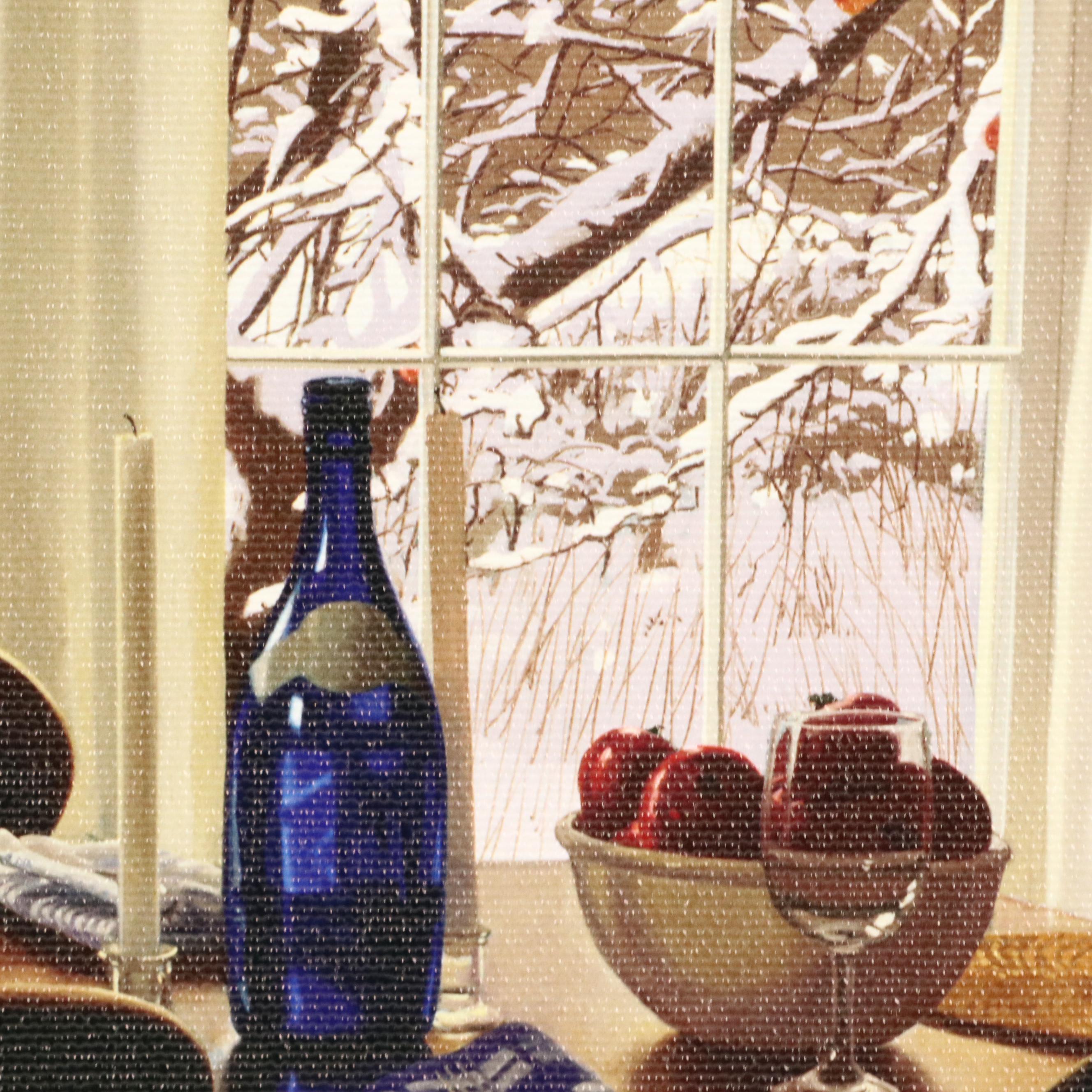 William B. Hoyt Giclée "Winter Dinner," Circa 2018