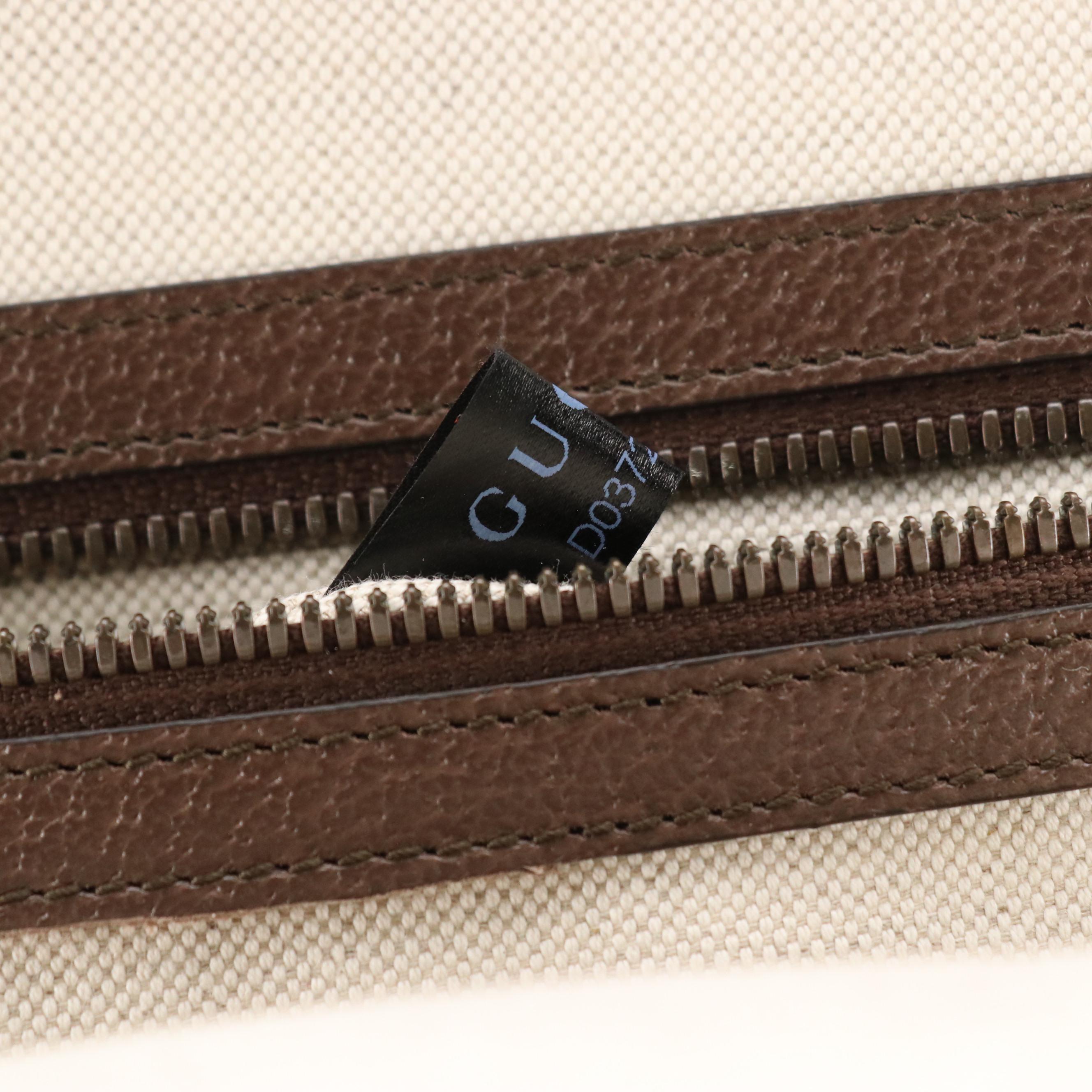 Gucci Pineapple Jumbo GG Supreme Canvas Backpack with Cinghiale Leather Trim