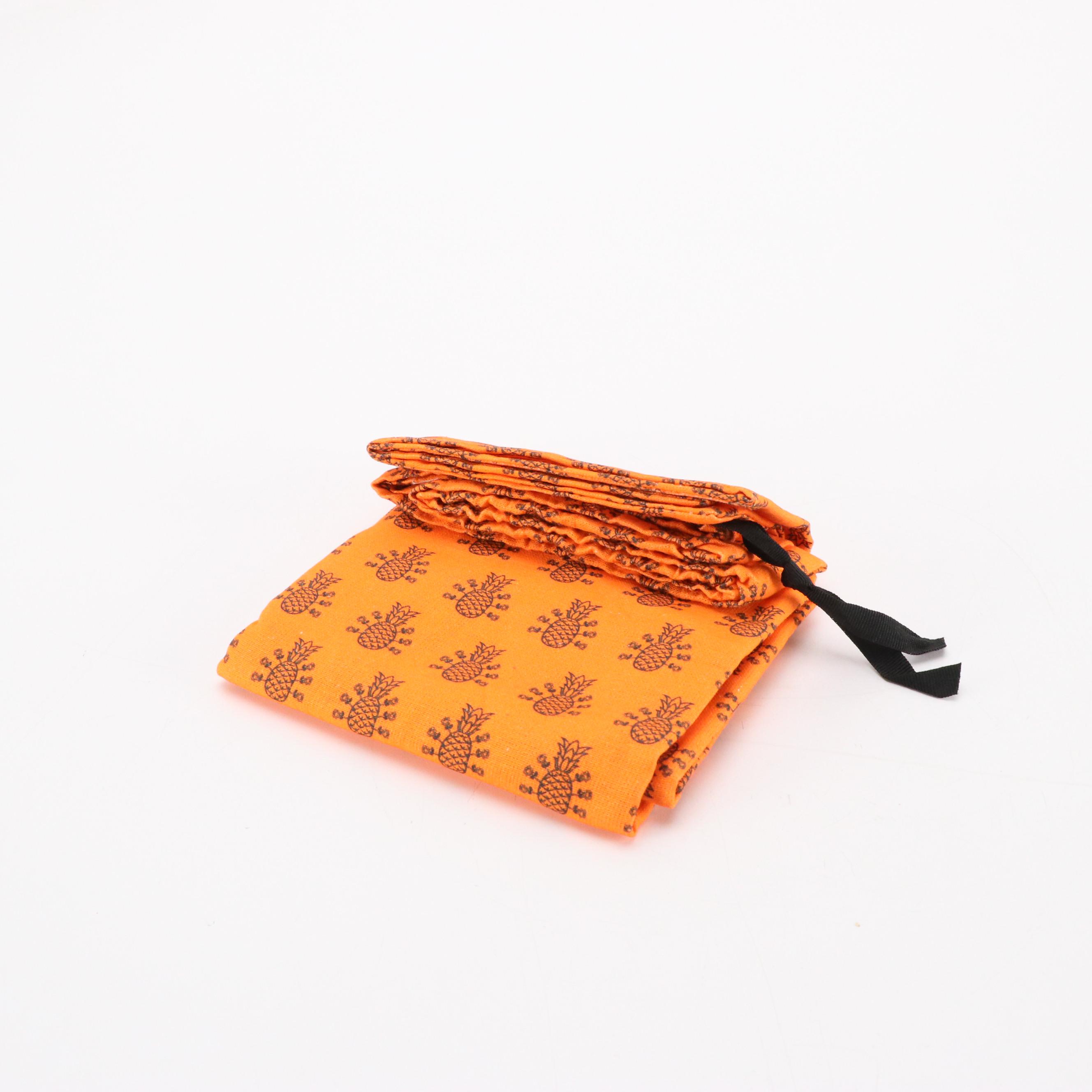 Gucci Pineapple Jumbo GG Supreme Canvas Backpack with Cinghiale Leather Trim