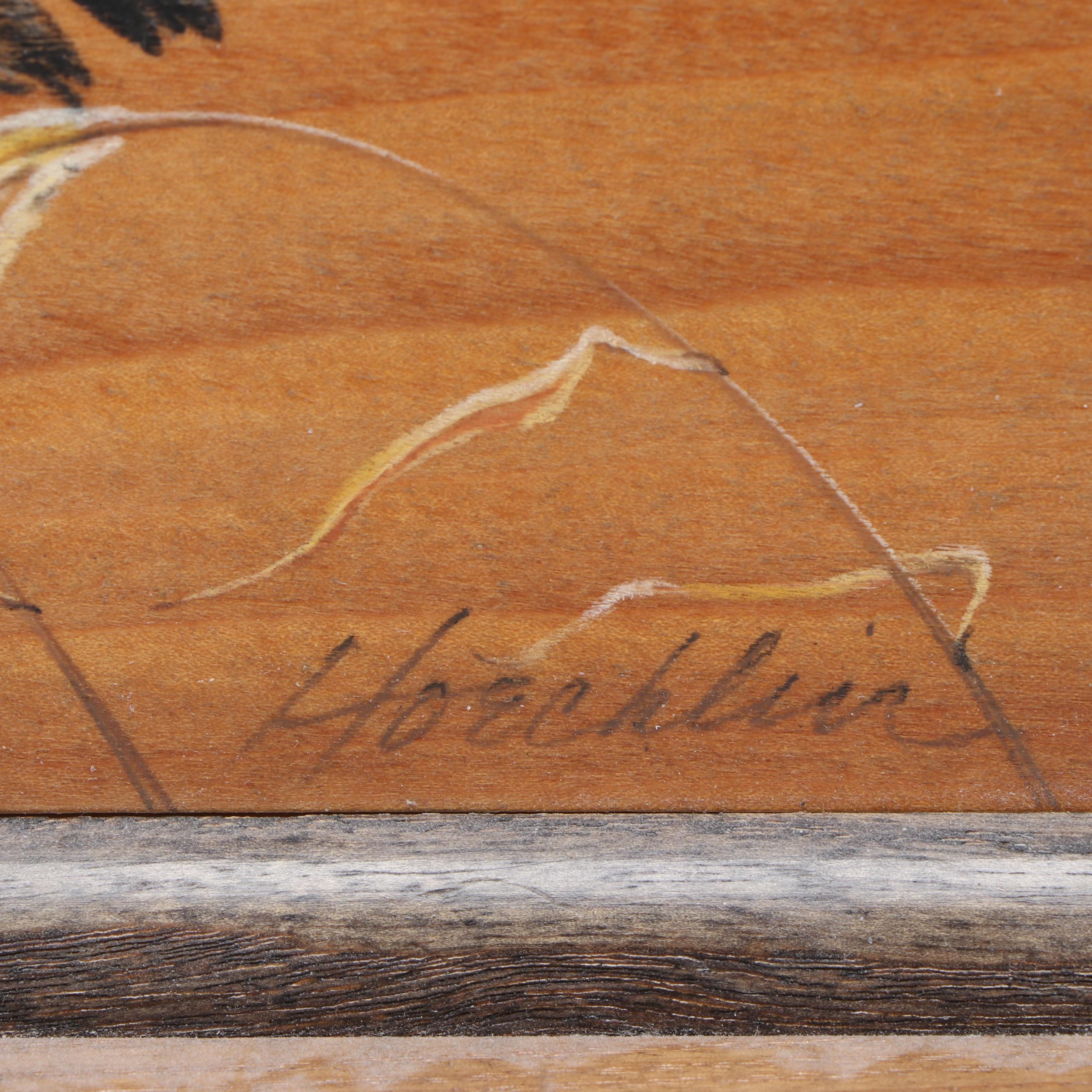 Hoechlin Geese In Flight Painting on Wood