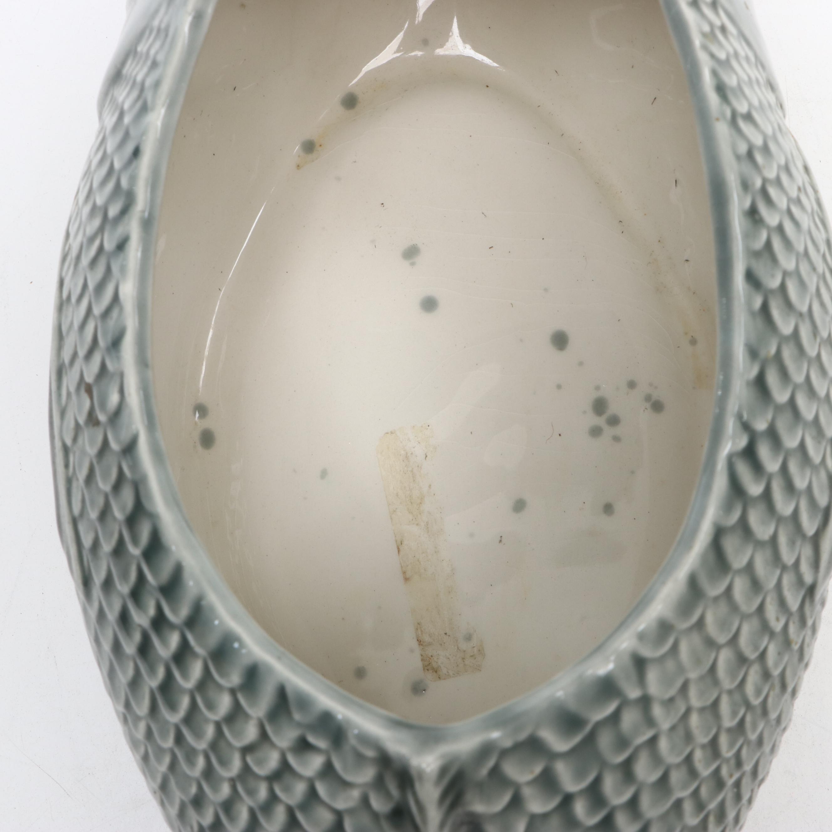 Portuguese Majolica Fish Tureen